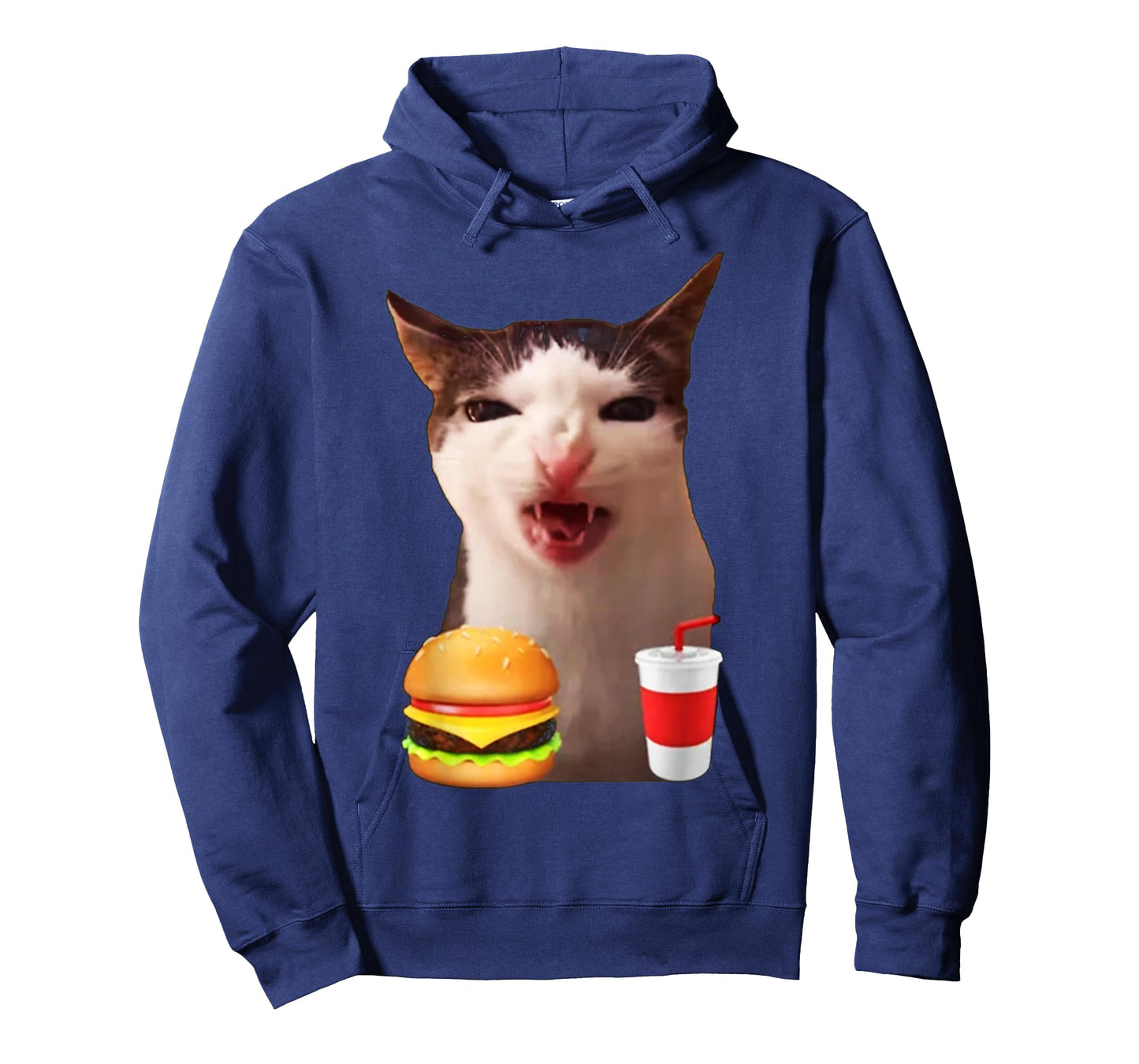 Cat Crunching Food Meme T-Shirt