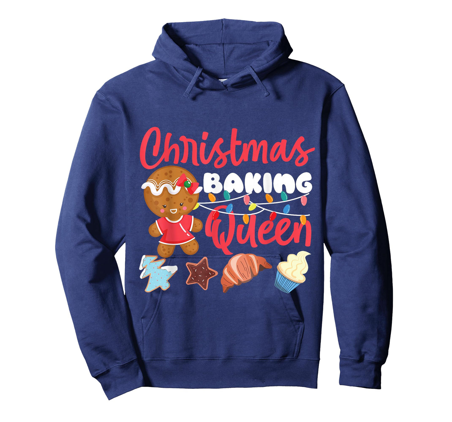 Bake Baking Christmas Gingerbread Man Queen Christmas Baking T-Shirt