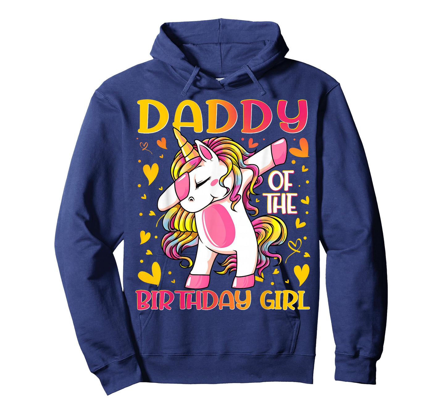 Daddy of the Birthday Girl Dabbing Unicorn Dad Daddy Gifts T-Shirt