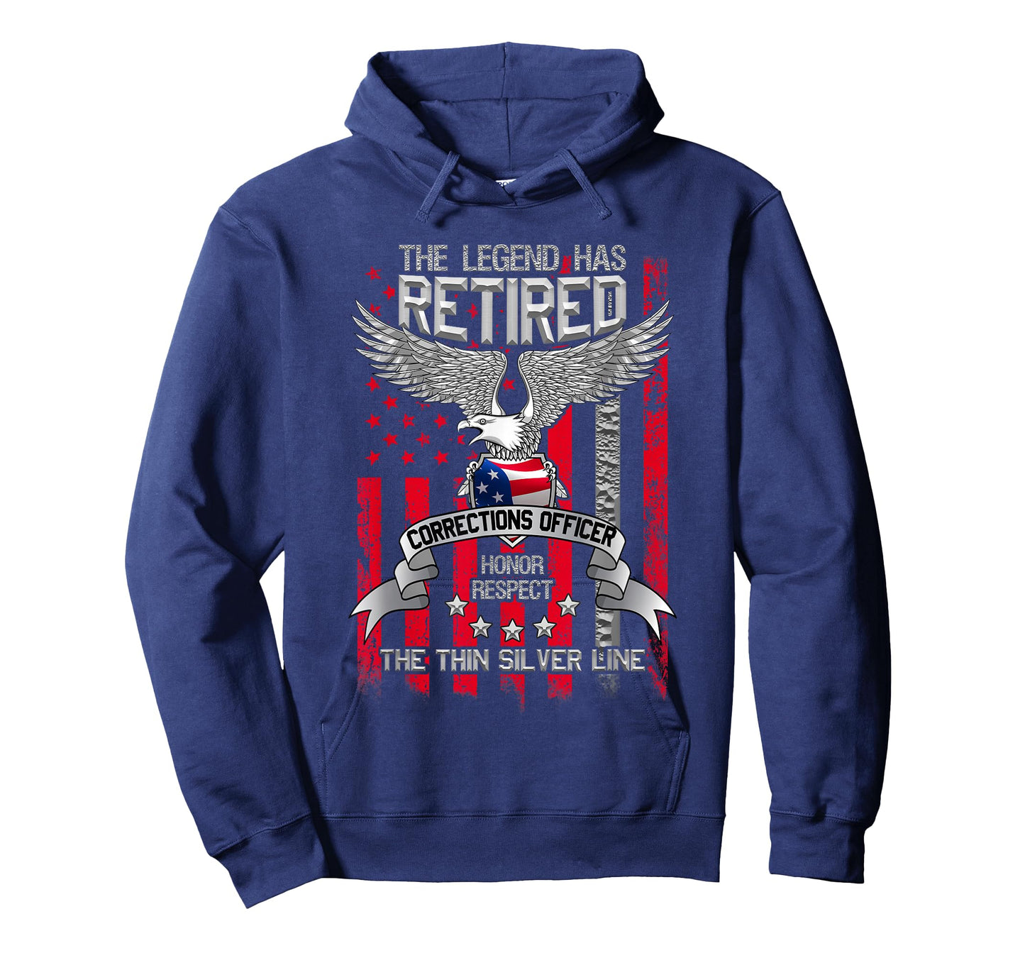 Correctional Officer Retirement Silver Line Corrections Gift T-Shirt