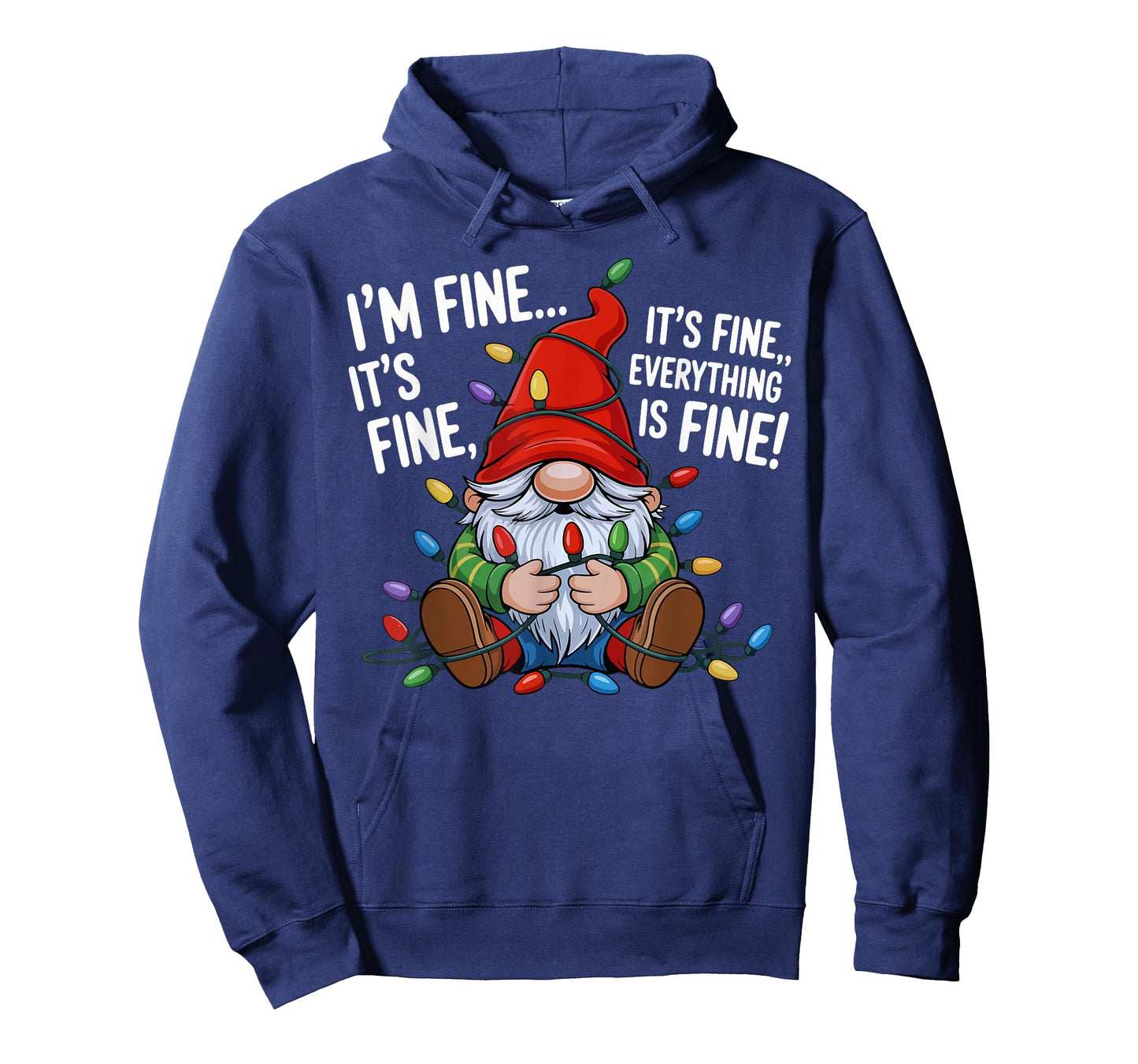 It's Fine We're Fine Everything is Fine Christmas Gnomes T-Shirt
