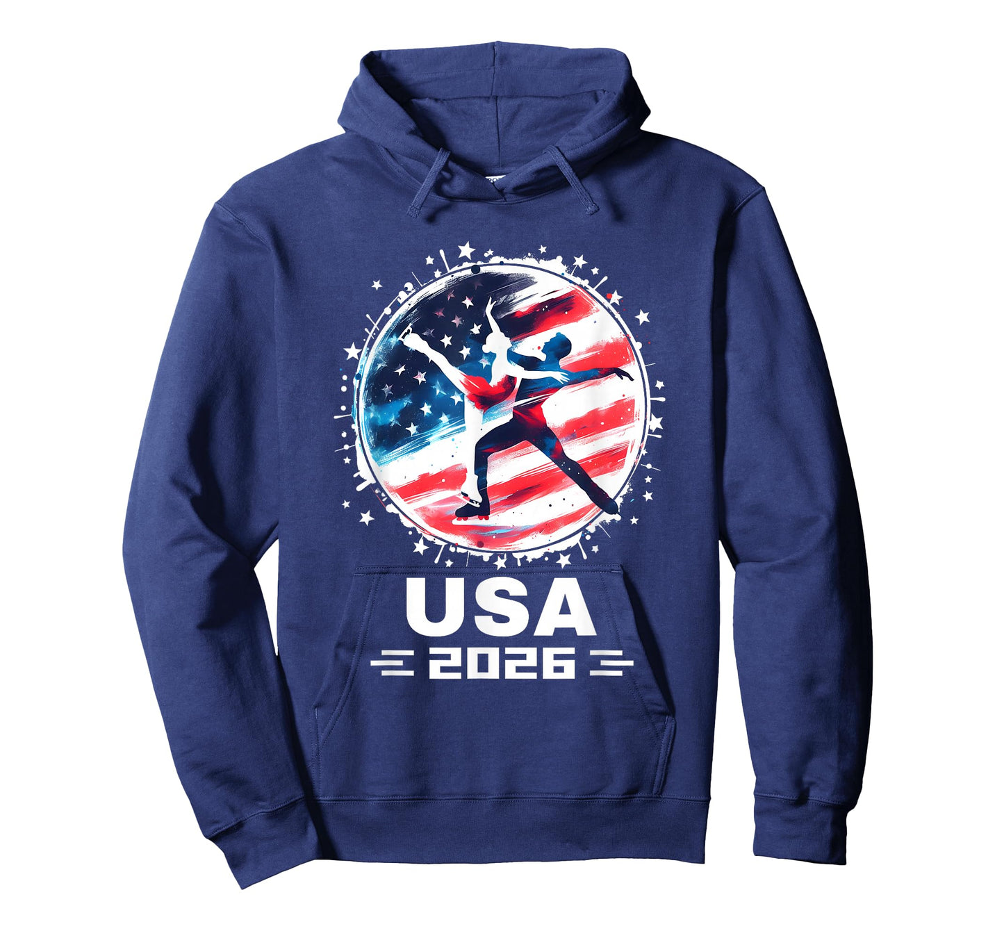 USA Team 2026 United States American Flag Figure Skating USA T-Shirt