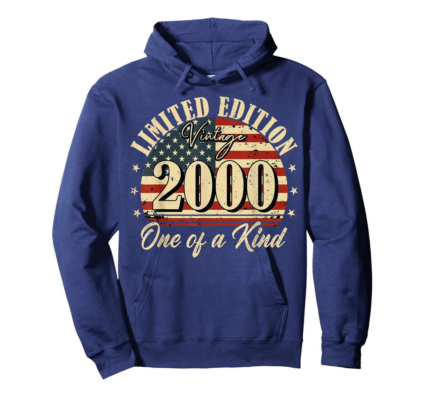 Vintage 2000 Limited Edition 25th Funny Birthday USA Flag T-Shirt