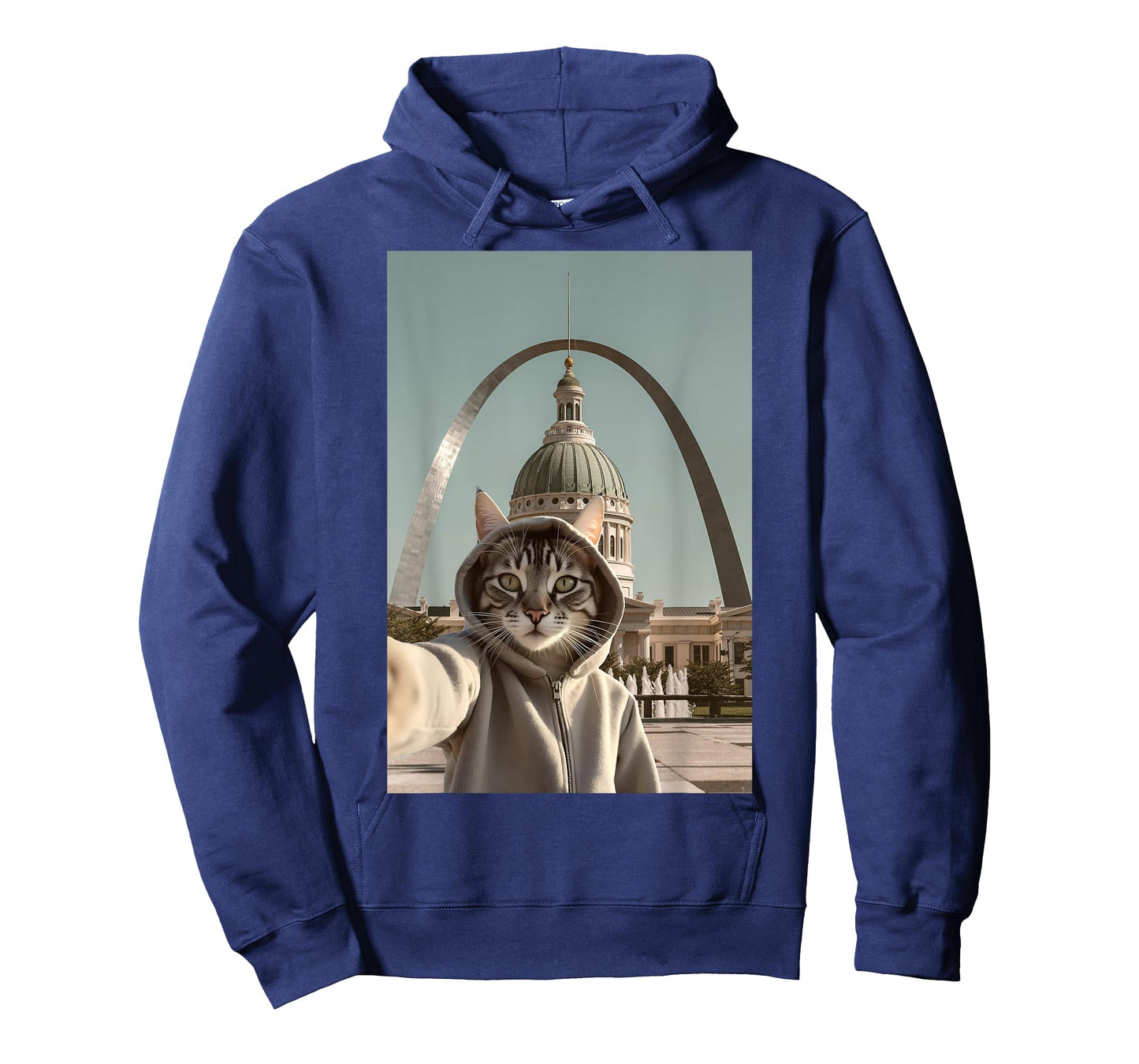 Funny Cat Selfie St. Louis Arch Saint Louis T-Shirt