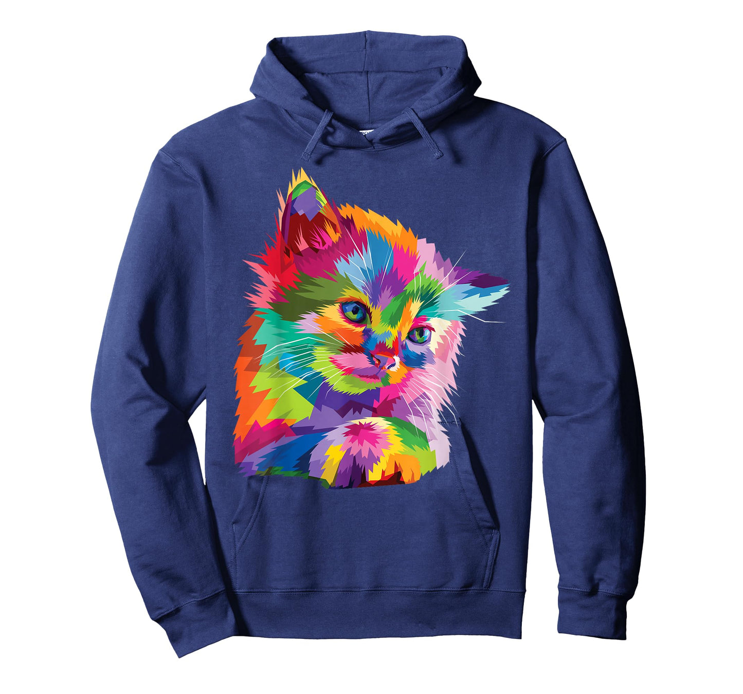 Rainbow Kitten Colorful Feline Mosaic Kitty Portrait T-Shirt