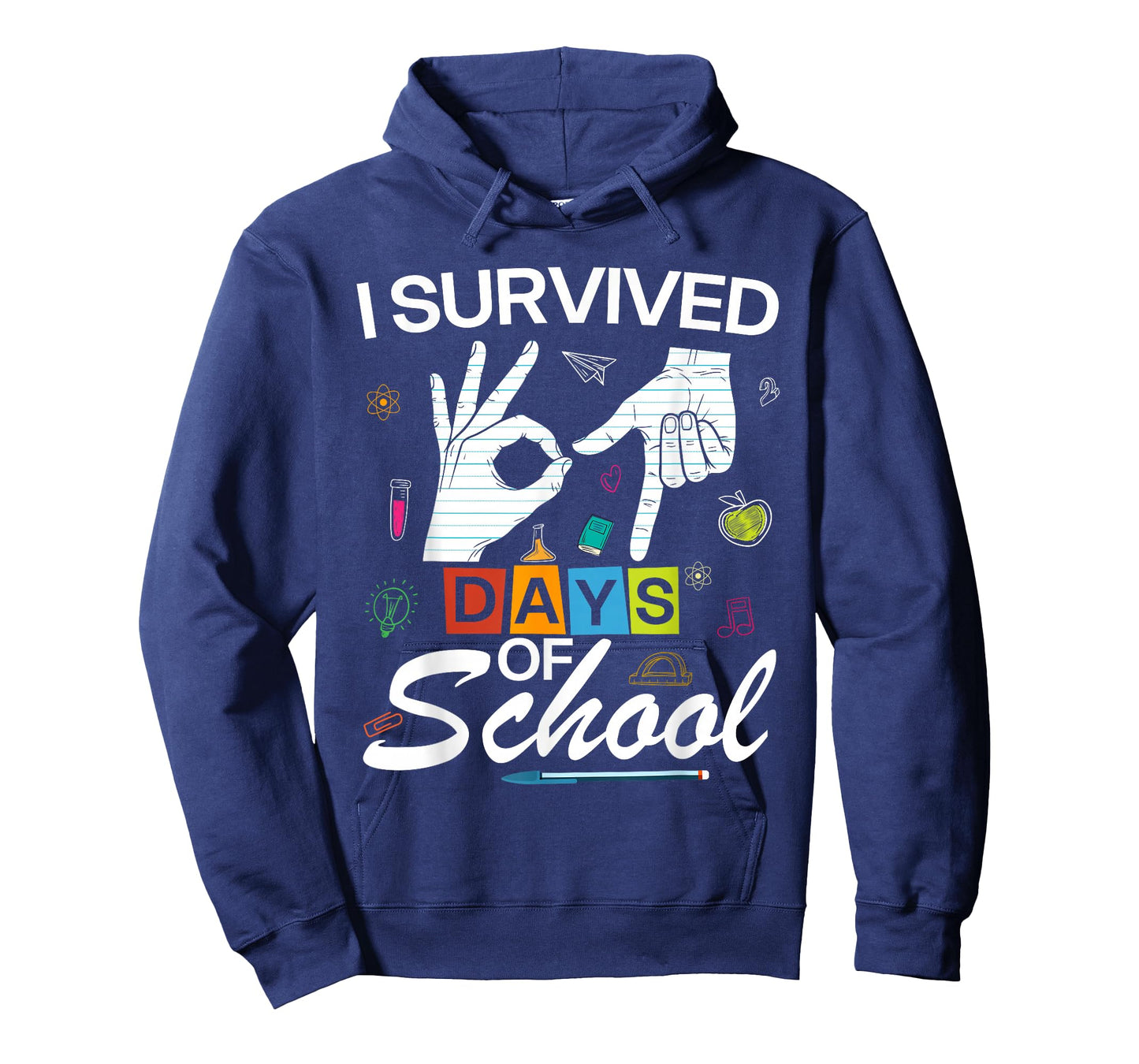 I Survived 6 7 Days of School with Hands Funny Meme 67 T-Shirt