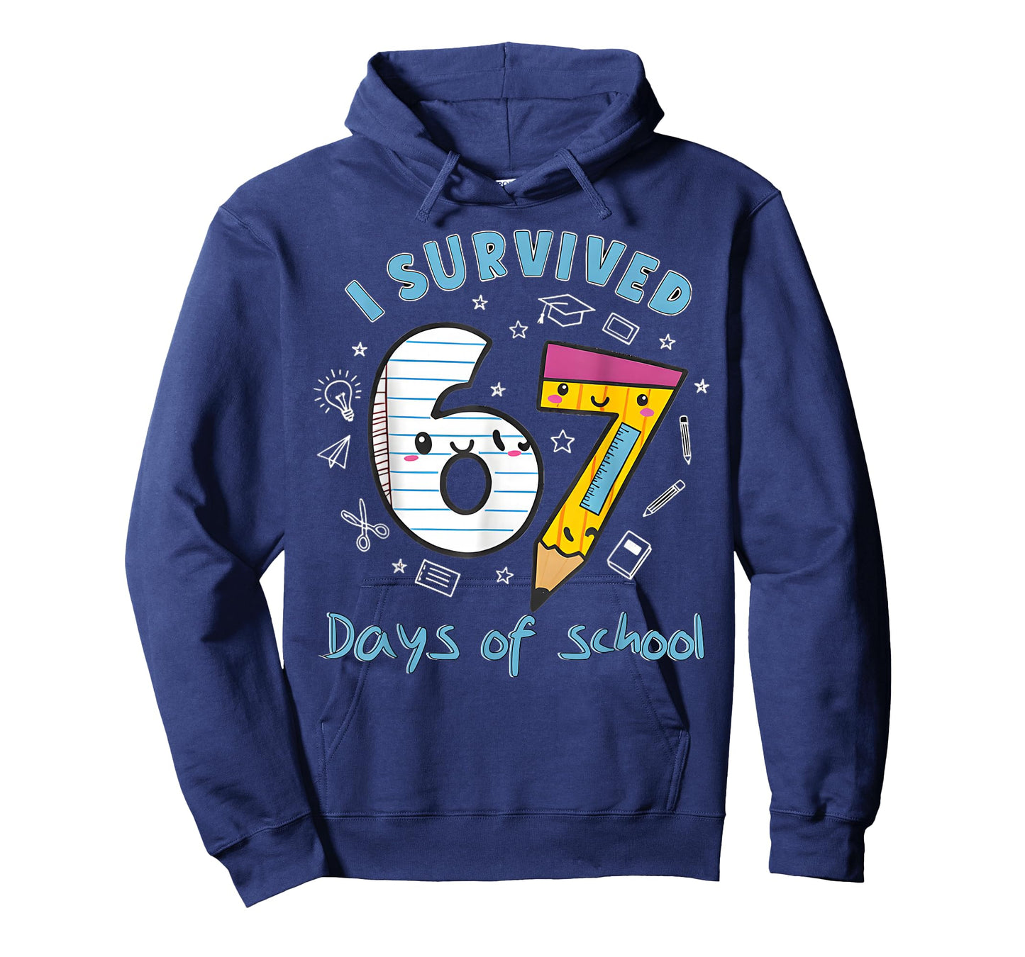 I Survived 67 Days of School Funny 6 7 Meme Teacher Student T-Shirt