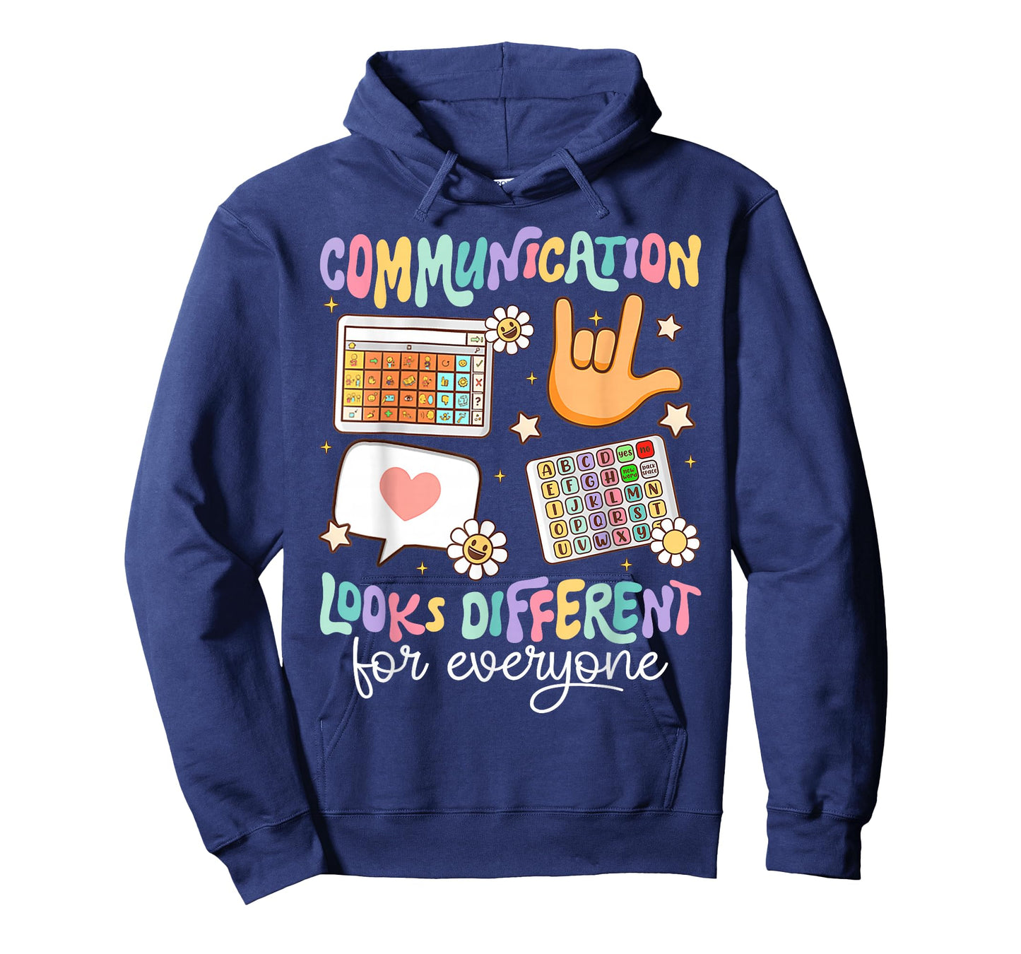 Communication Looks Different for Everyone SPED Teacher ASD T-Shirt