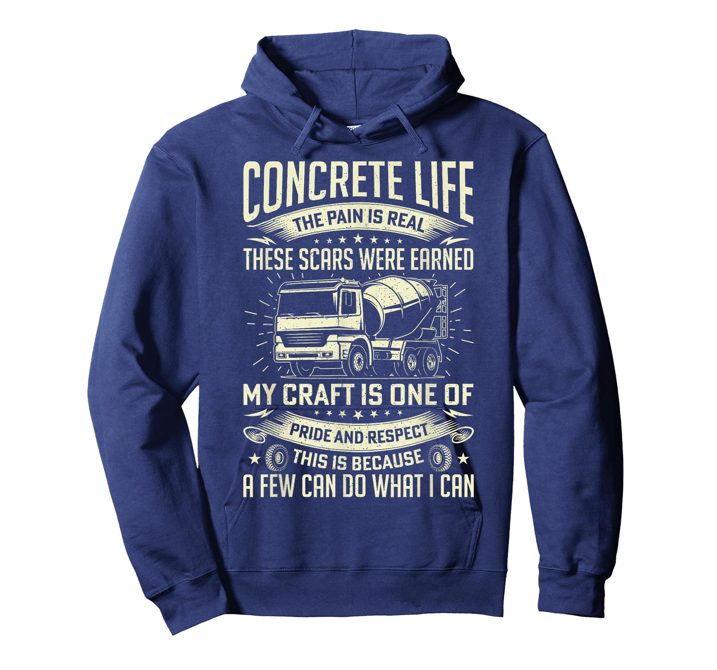 Concrete Life Funny Concrete Finisher Cement Worker Dad Mens T-Shirt