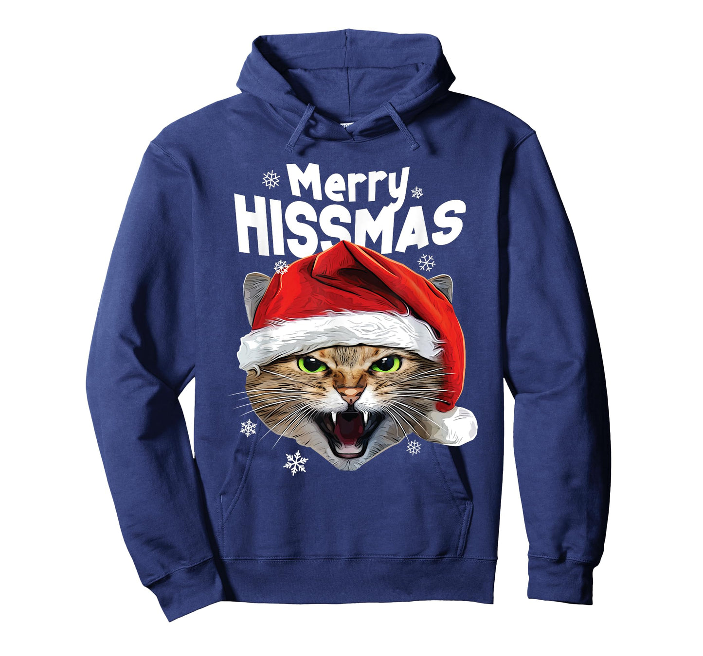 Cool Christmas Cat T Shirt 'Merry HISSmas' for Cat Lovers T-Shirt