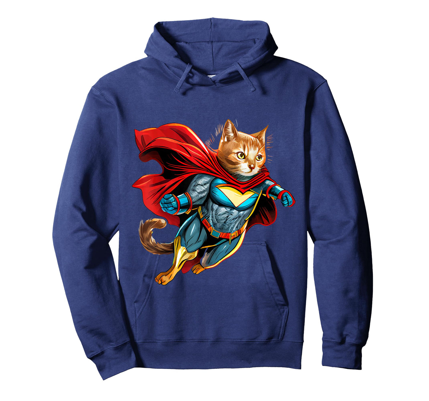 Superhero Cat Red Cape Super Hero Cat Kitten Kitty T-Shirt