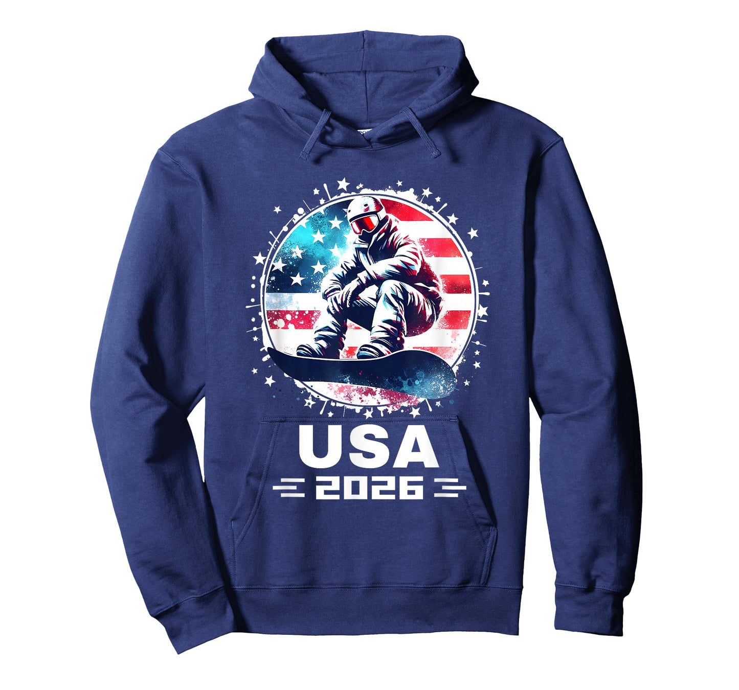 USA Team 2026 United States American Flag Snowboarding USA T-Shirt