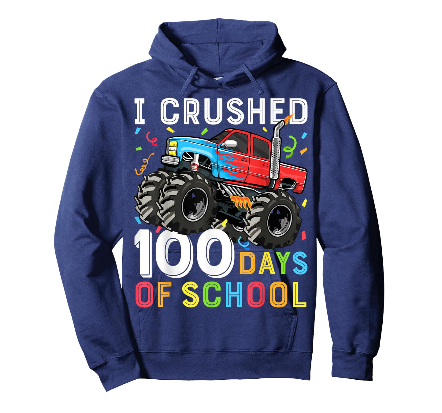 100 Days of School Monster Truck 100th Day of School Boys T-Shirt