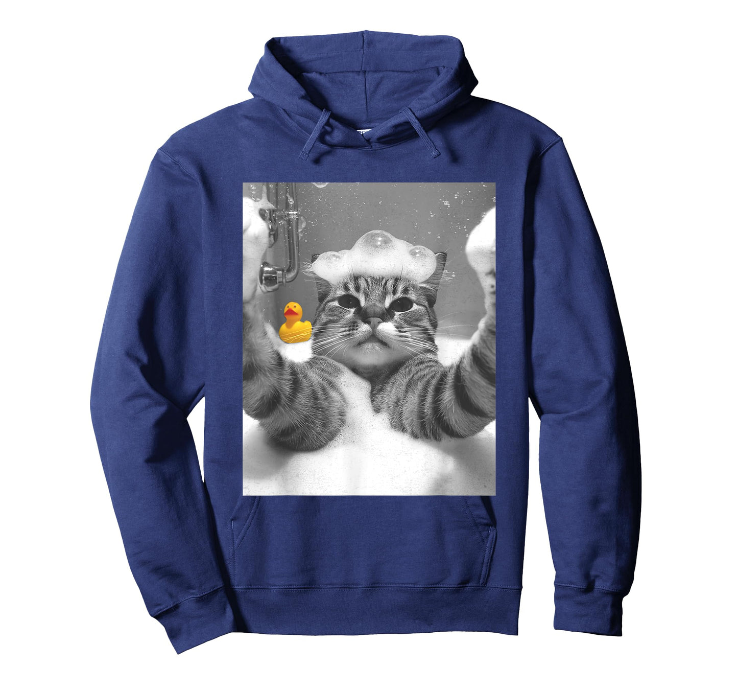 Cat Selfie in Bathtub T-Shirt for Men Women Girls Kids