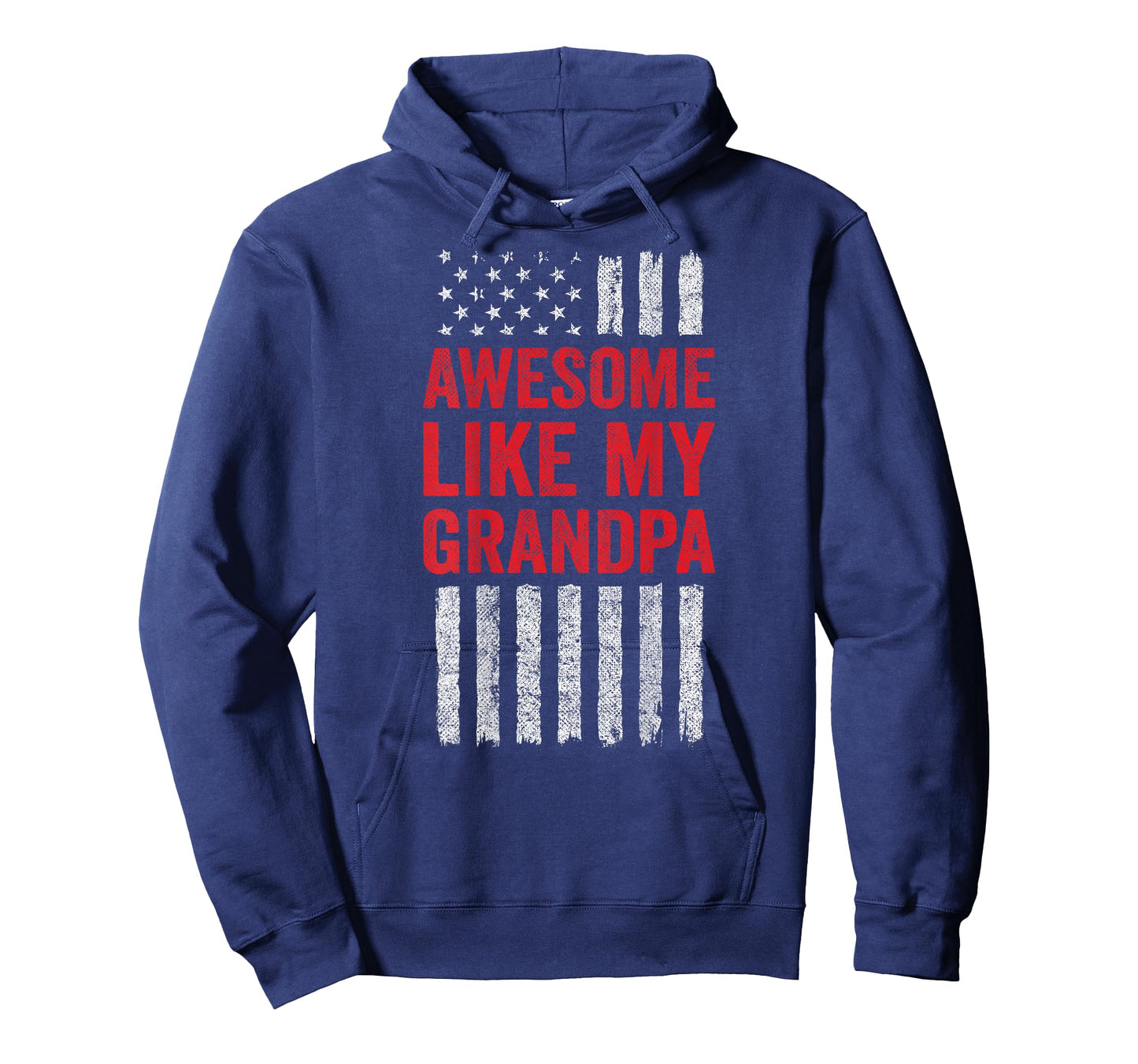 American Flag Granddaughter Grandson Awesome Like My Grandpa T-Shirt