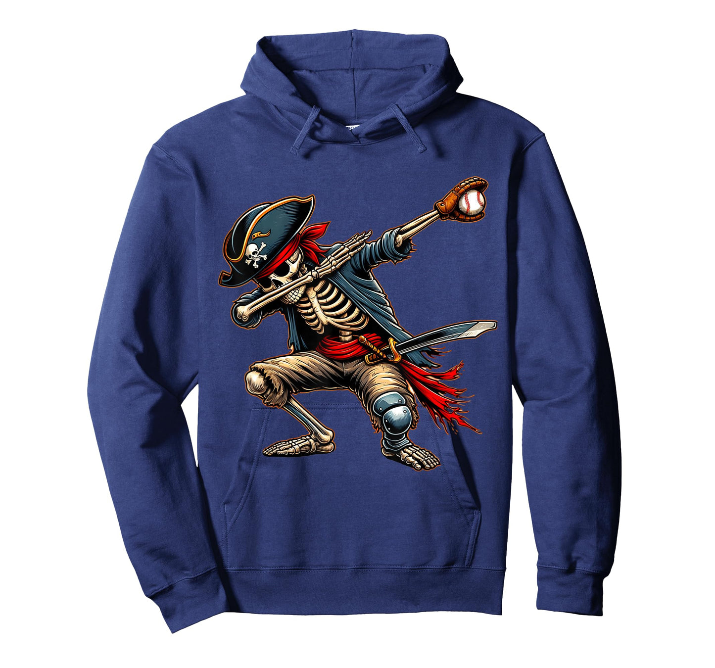 Dab Skeleton Dabbing Skeleton Pirate Baseball T-Shirt