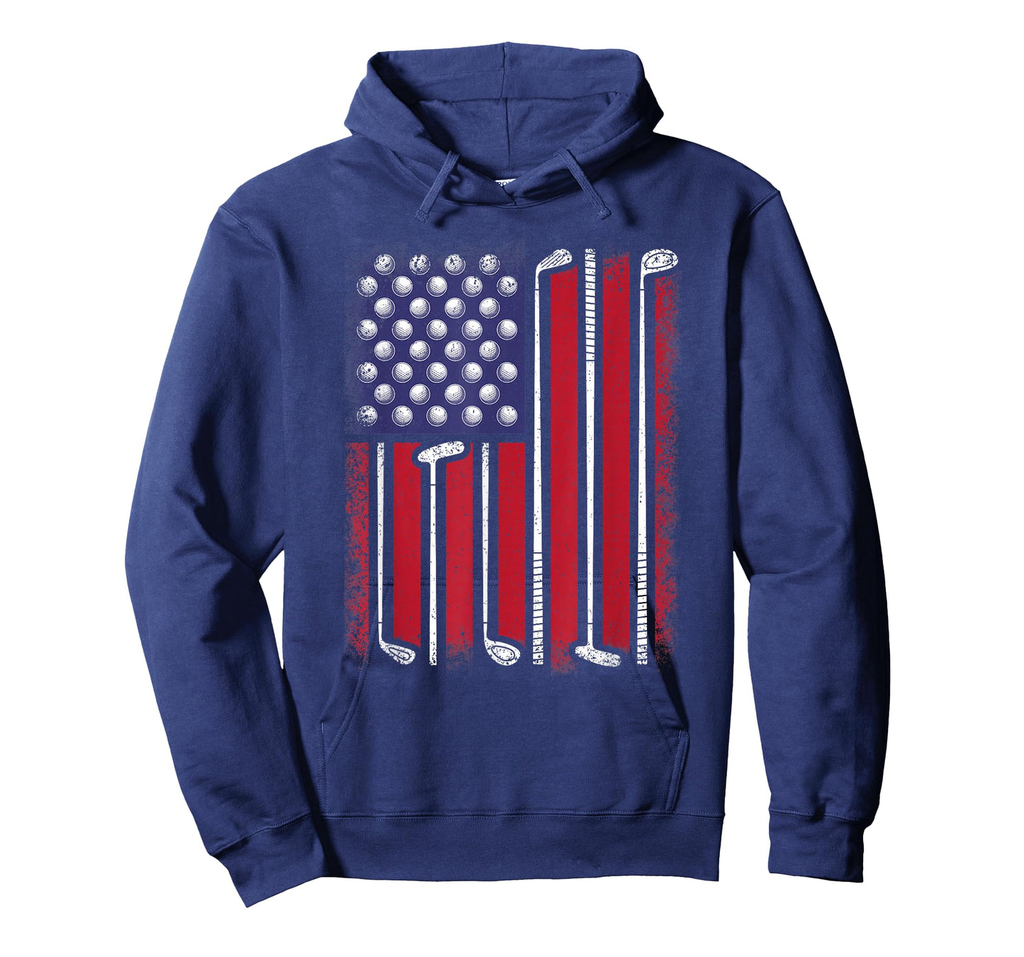 Funny Golf American Flag Golf Player Vintage Golfer Men Boys T-Shirt