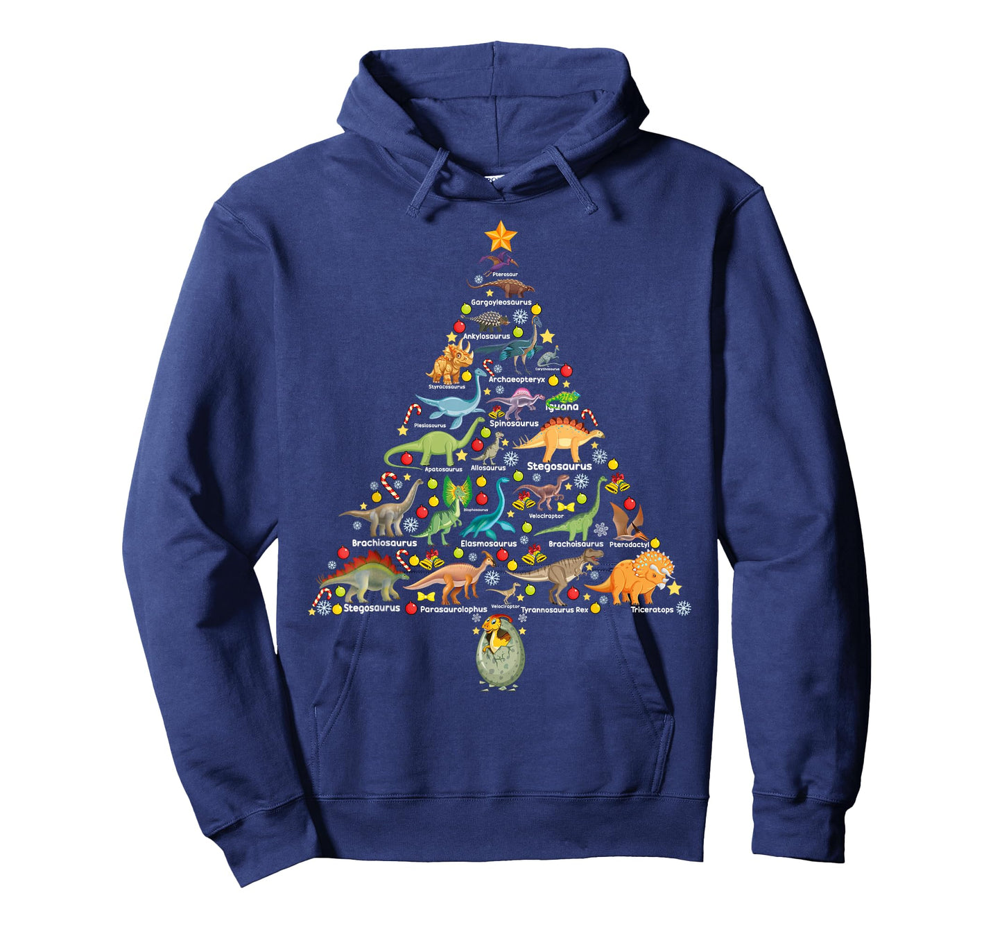 Fanny Dinosaur Christmas Tree Cute Dino Xmas Gifts for Kids T-Shirt