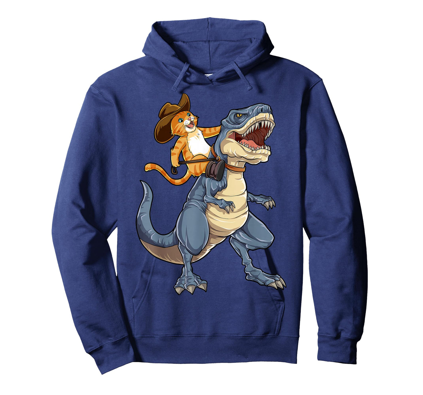 Feline Pawsitive Cat Co Kids Unisex Cat Riding Dinosaur T Rex Funny Purrassic Kitty Kitten Lover T-Shirt