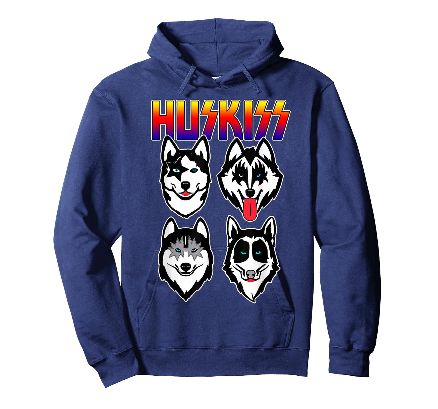 Huskiss Funny Dogs Puppy Rock Rockin Gift for Husky Lover T-Shirt