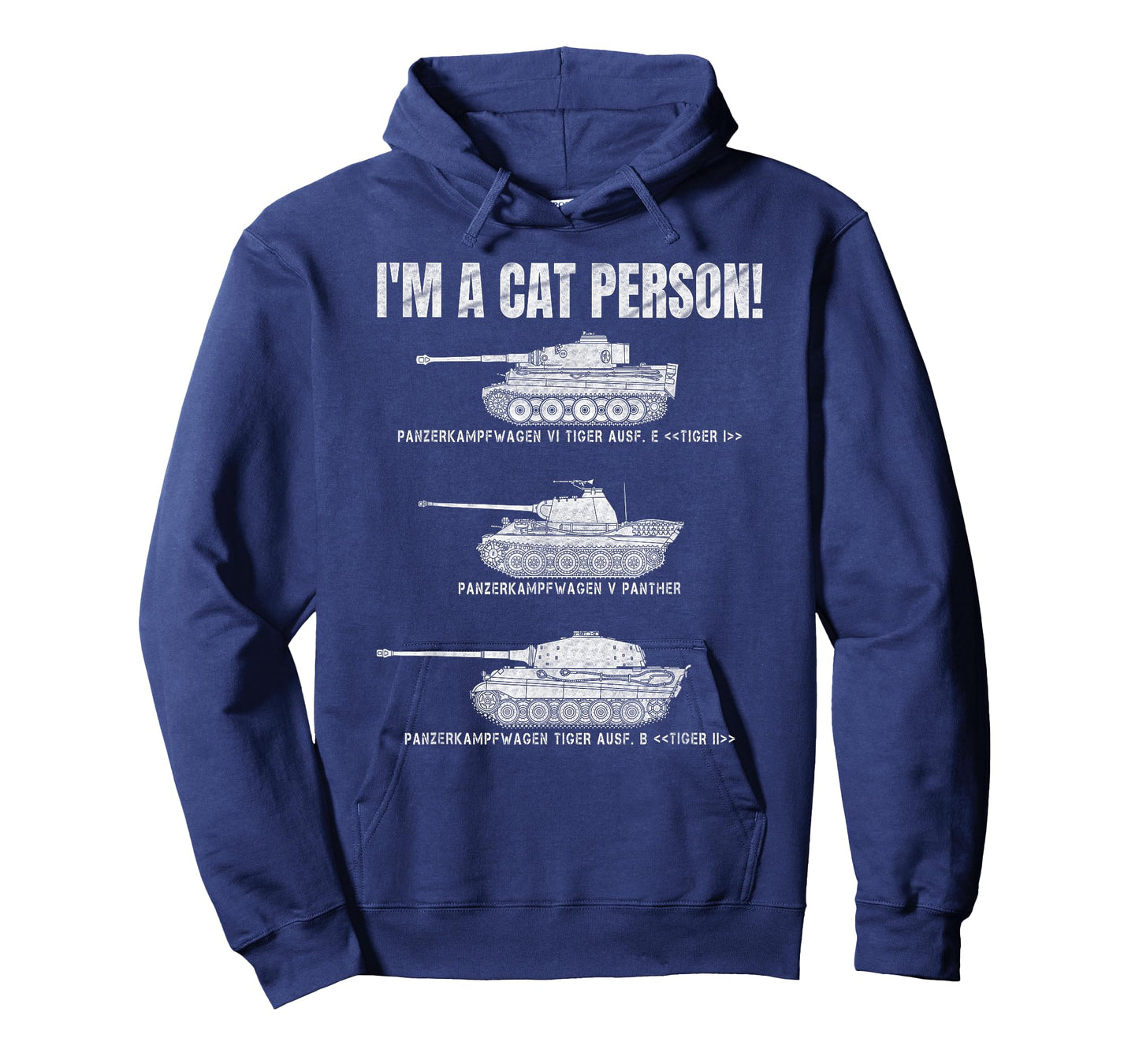 Panzer VI Tiger I German Panther Panzers Lover Cat Person T-Shirt