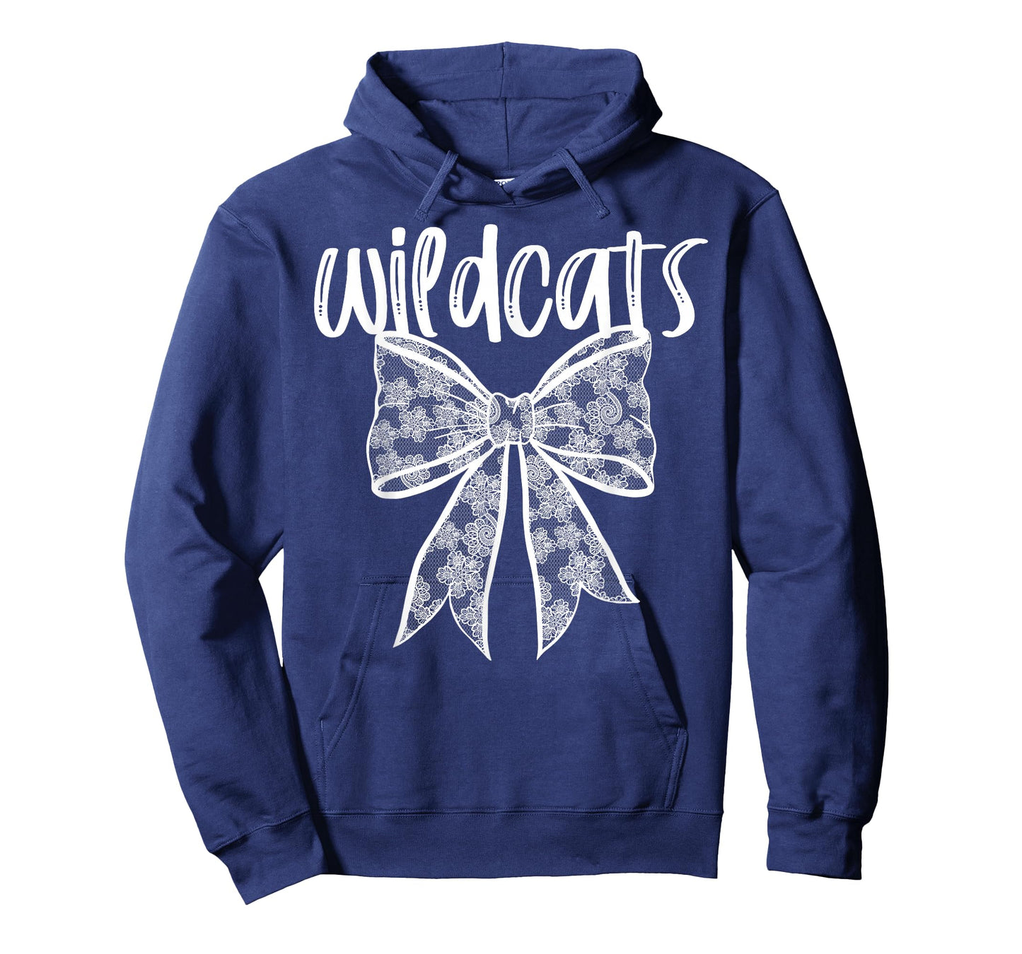 Wildcats Coquette Aesthetic Girly Team Mascot Lace Bow T-Shirt