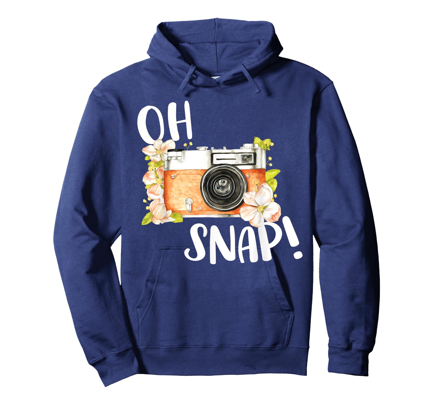 Oh Snap Funny Retro Camera Lover Floral Vintage Photography T-Shirt