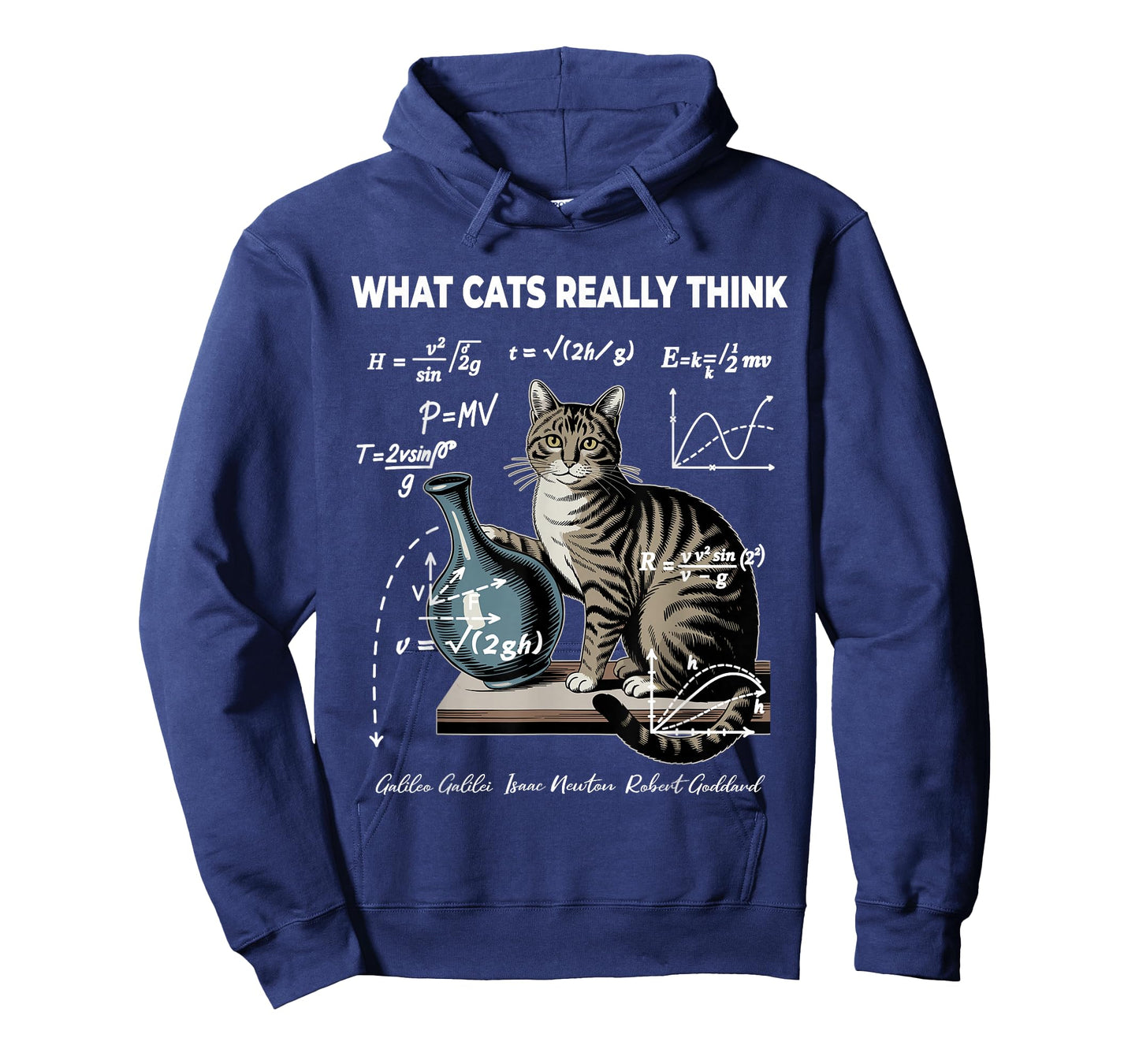 Funny Cat Physics Math Joke What Cats Really Think T-Shirt