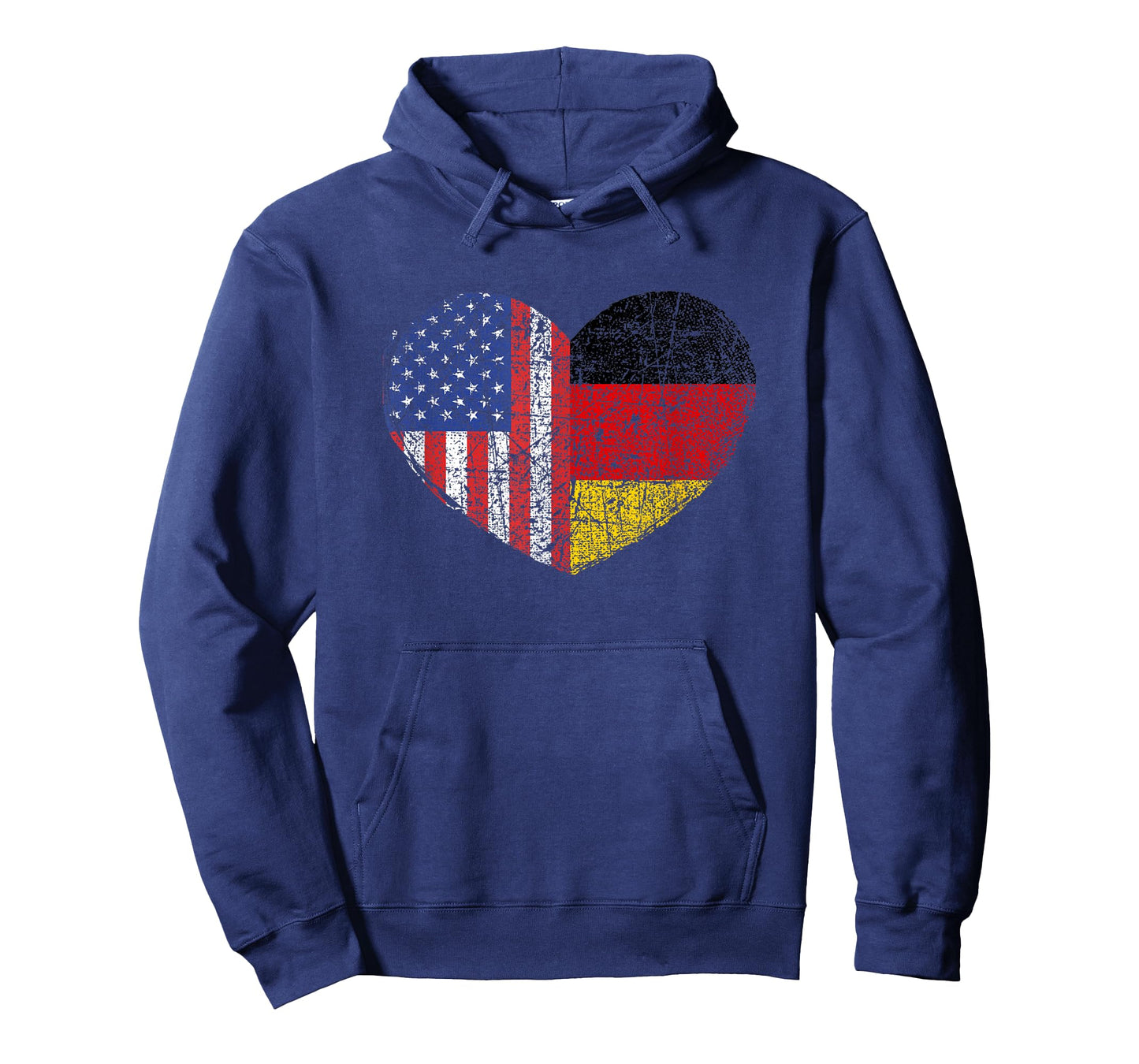 USA Germany Heart - Dual Citizenship T-Shirt Small