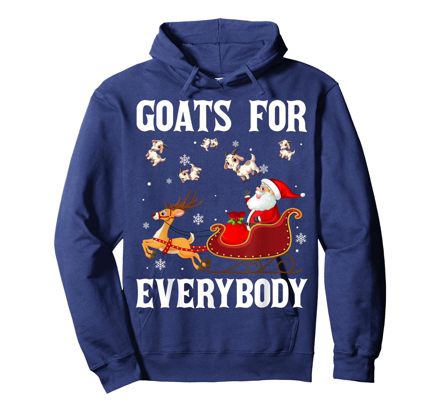 Goats For Everybody Christmas Santa Claus Goat Xmas T-Shirt