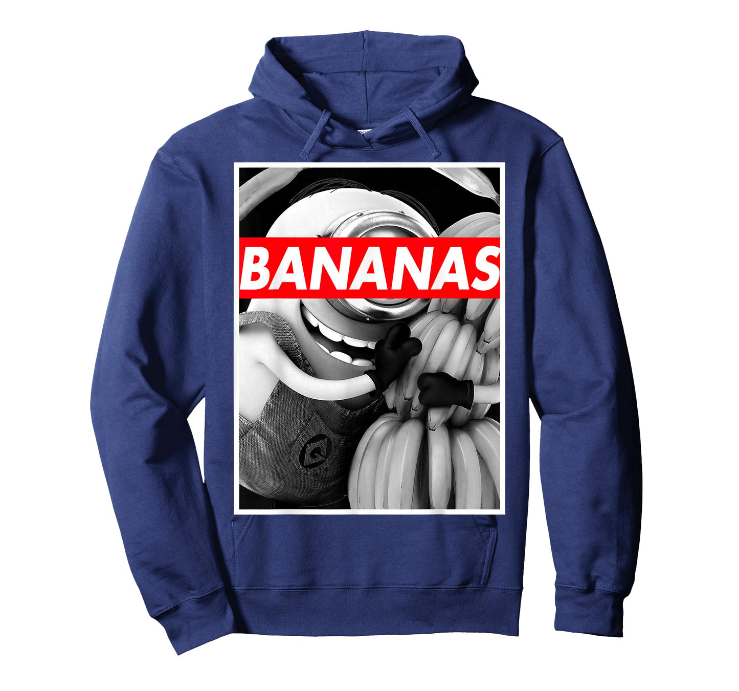 Despicable Me Minions Stuart Hugs Bananas Graphic T-Shirt T-Shirt