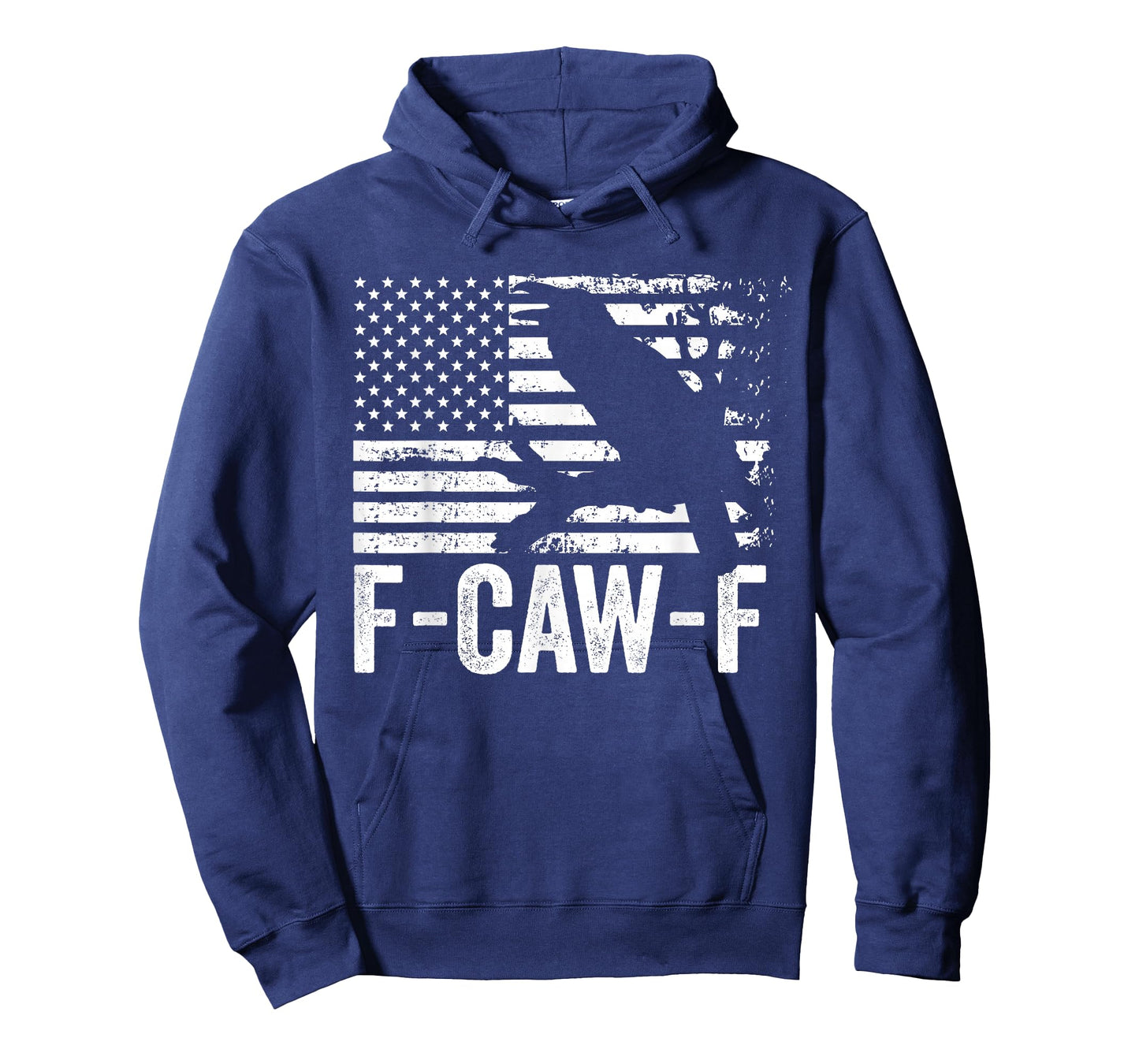 F-Caw-F Black Crow Black Bird Retro USA Flag Vintage F-Caw-F T-Shirt