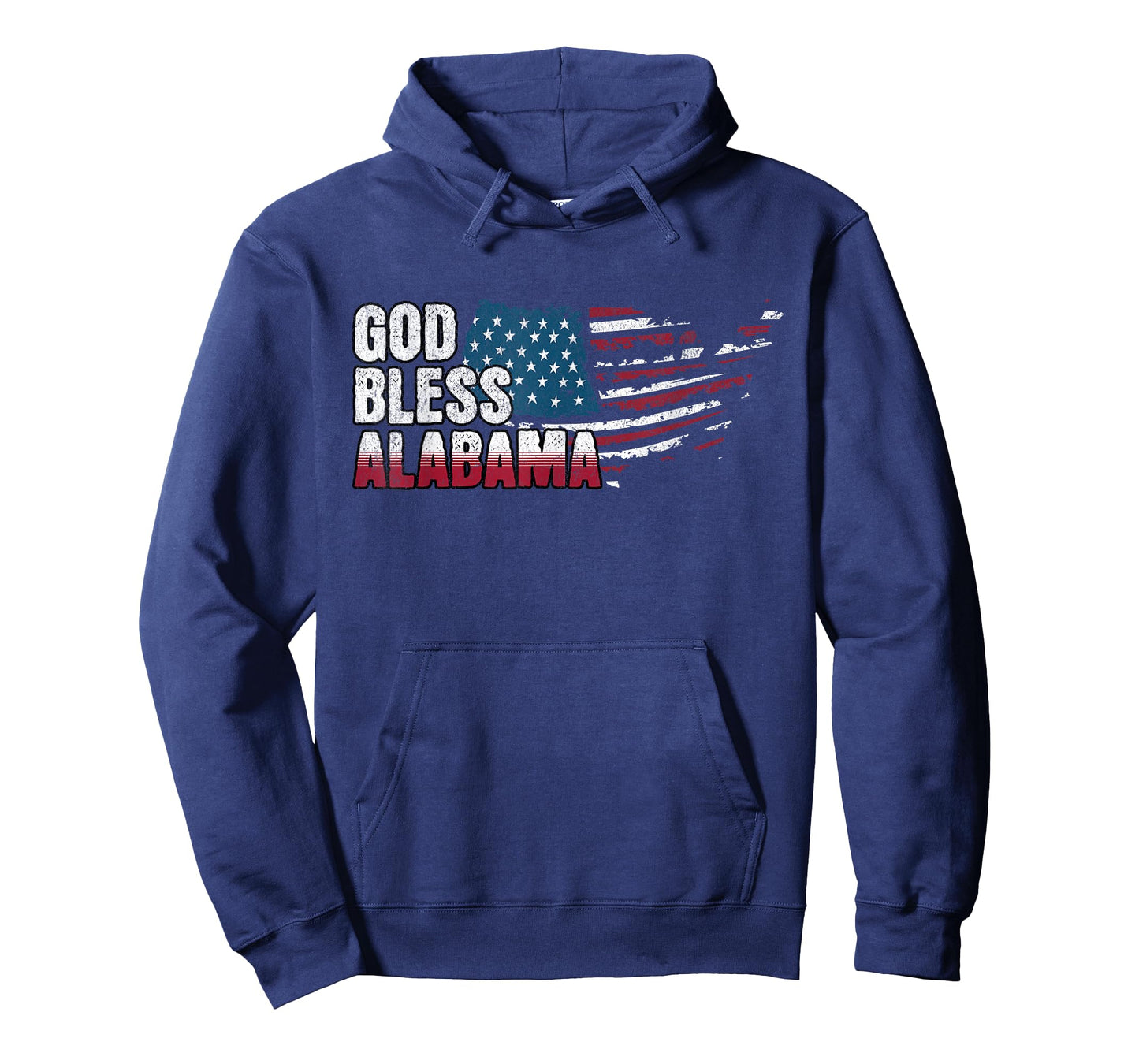 Patriotic God Bless Alabama - American Flag T-Shirt