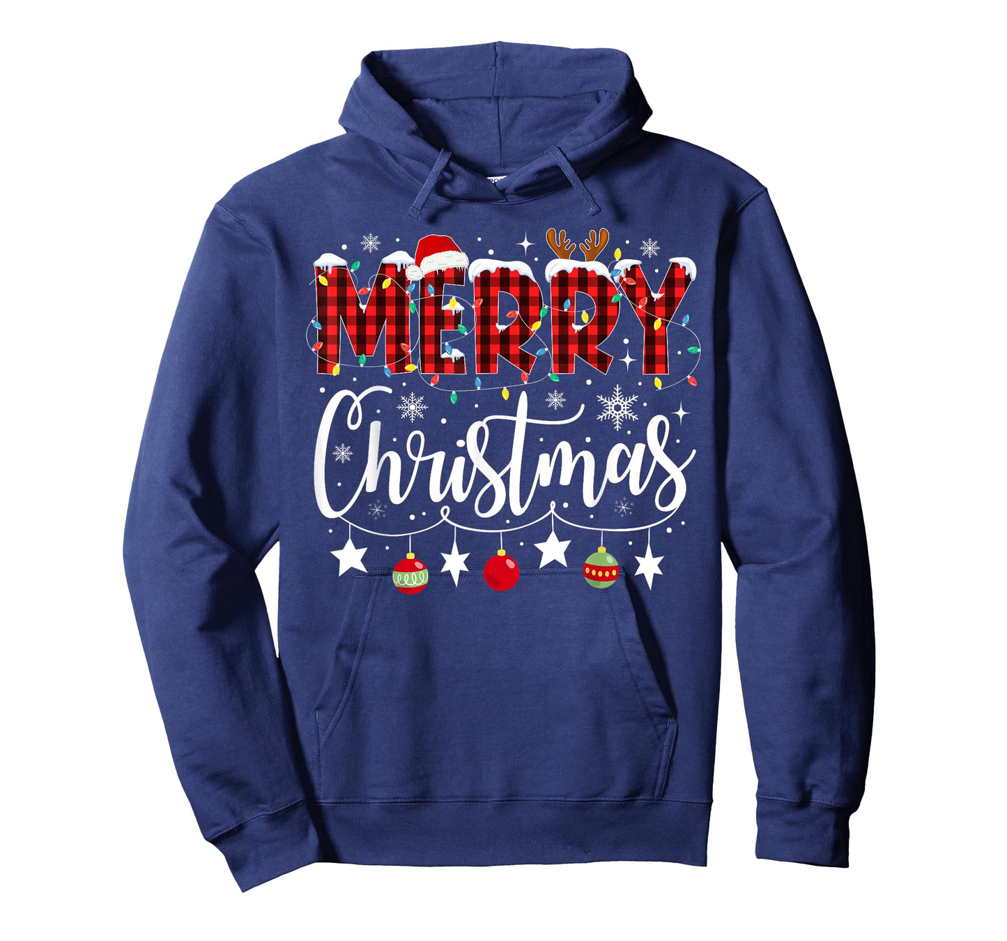 Merry Christmas Buffalo Plaid Red Santa Family Matching Xmas T-Shirt