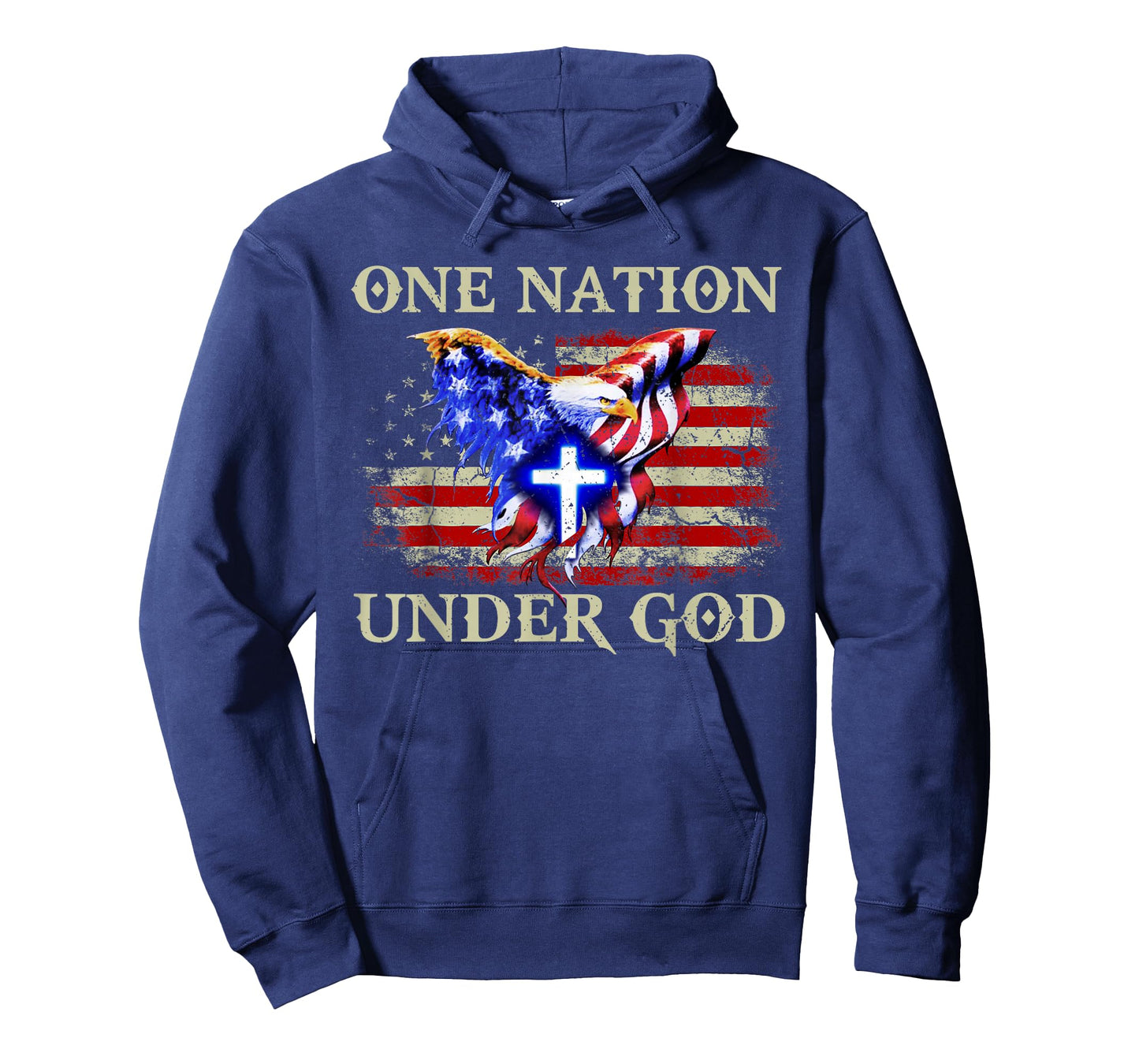 one Nation Under god Patriotic USA Christian T-Shirt