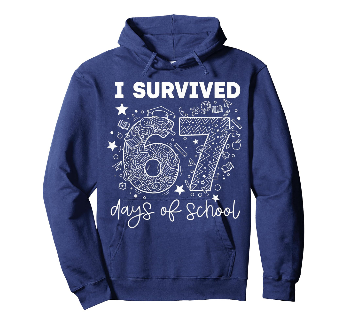 I Survived 67 Days of School Funny 67 Teachers Students Meme T-Shirt