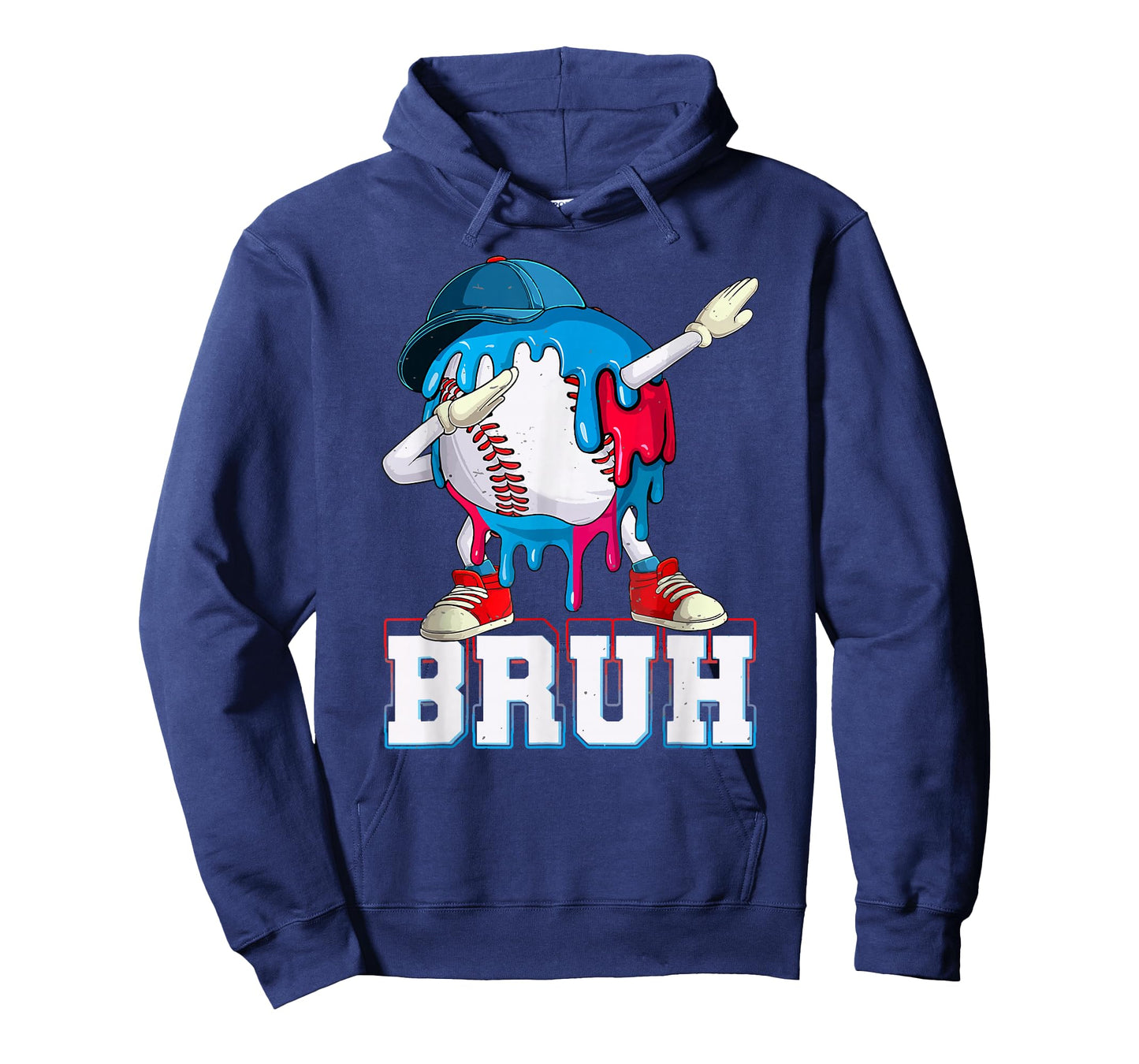 Dabbing Baseball Boys Bruh Ice Cream Drip Baseball Boys T-Shirt