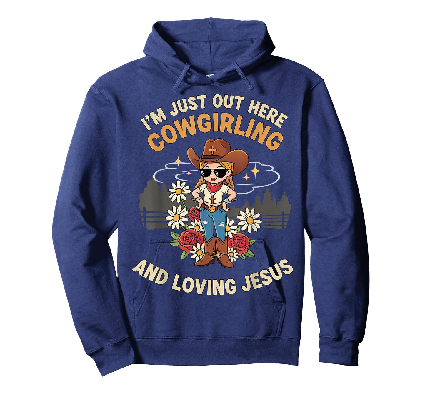 Cute Cowgirl Loves Jesus Christian T-Shirt