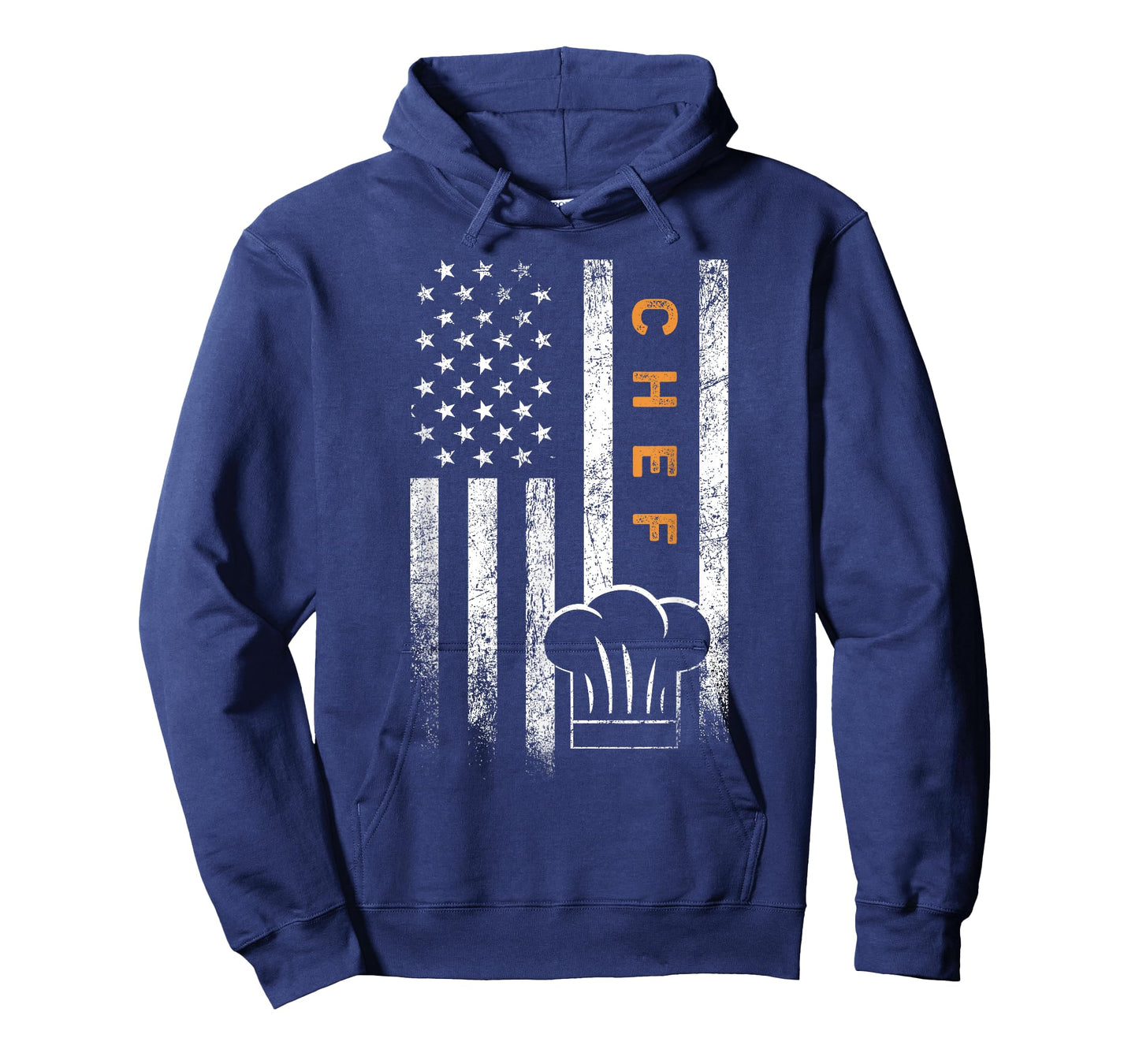 Chef American Flag Design Cook Cooking Women Men T-Shirt
