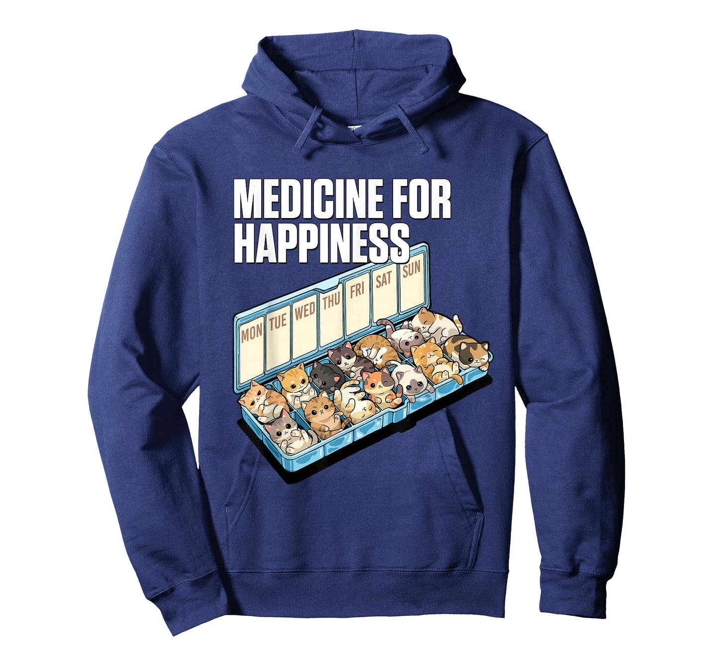 Medicine for Happiness Cute Cat Lovers Design T-Shirt