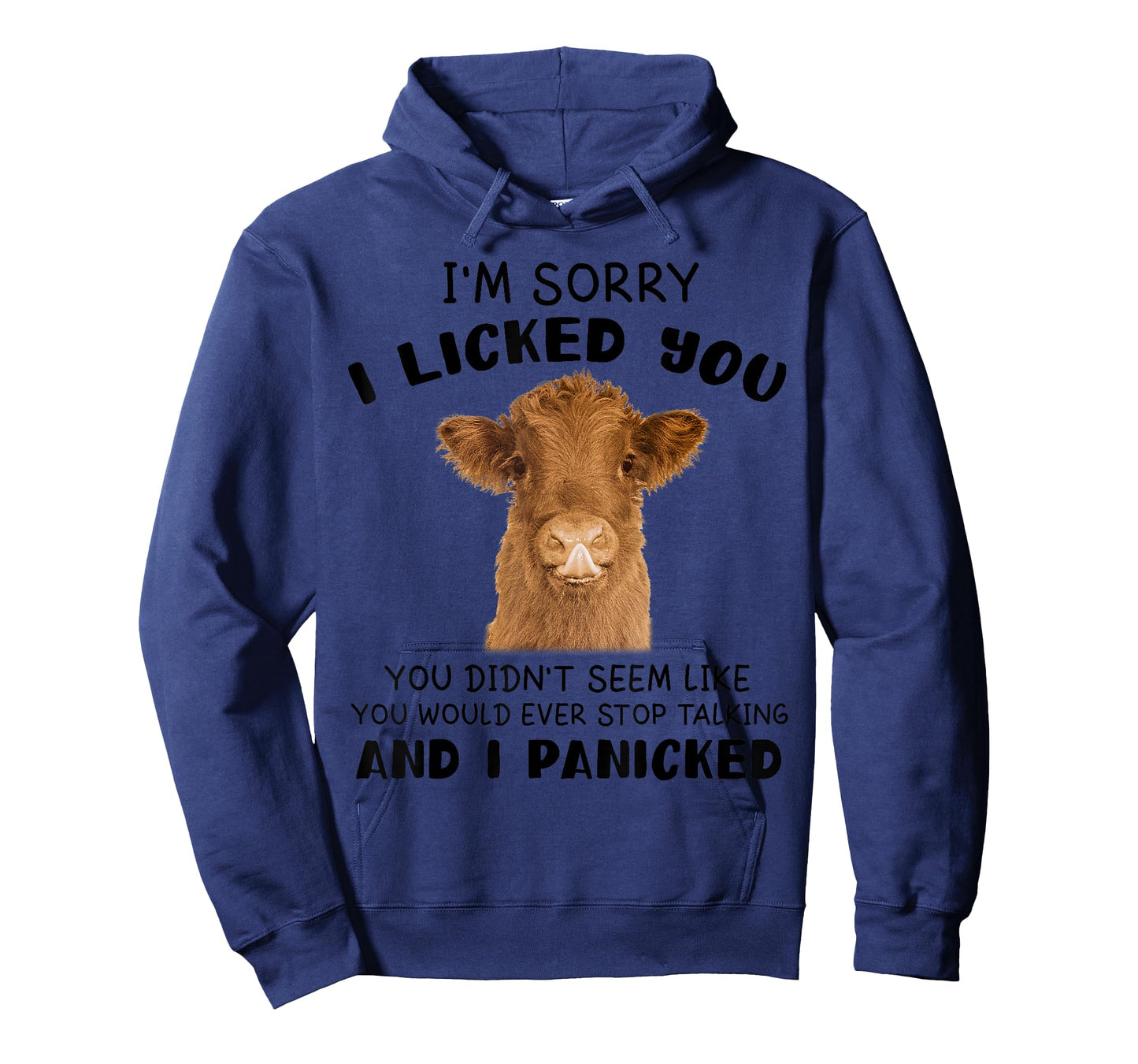 Cow Cute I'm Sorry I Licked You And I Panicked Funny Farmer T-Shirt