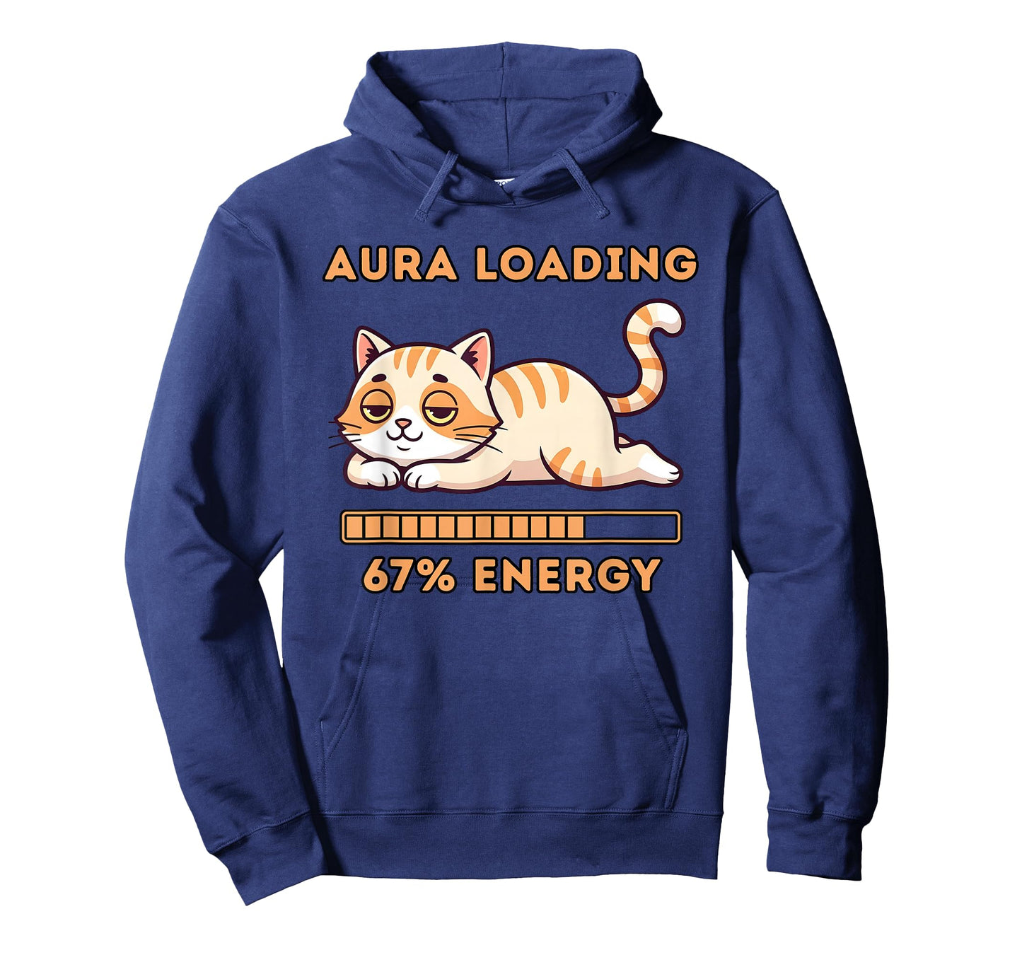 Funny Gen Z Meme 67 Cat Aura Cat Loading 67 Percent Energy T-Shirt