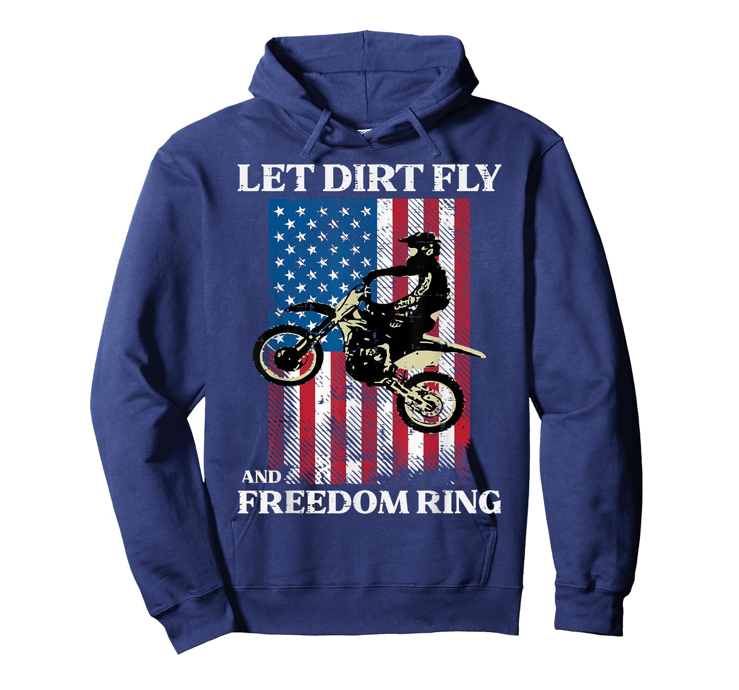 4th of July Dirt Bike Motocross America Biker Men Women Kids T-Shirt