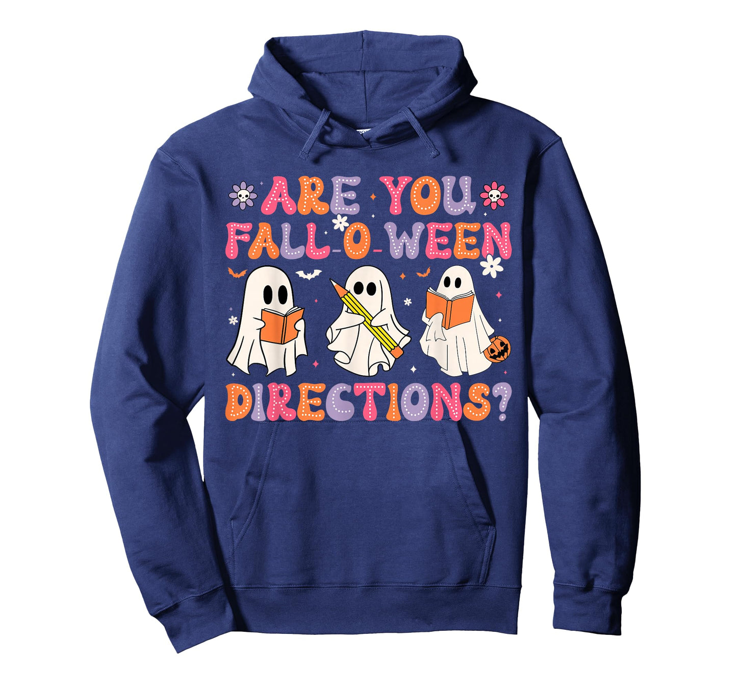 are You Fall O Ween Directions Teacher Halloween Ghost T-Shirt