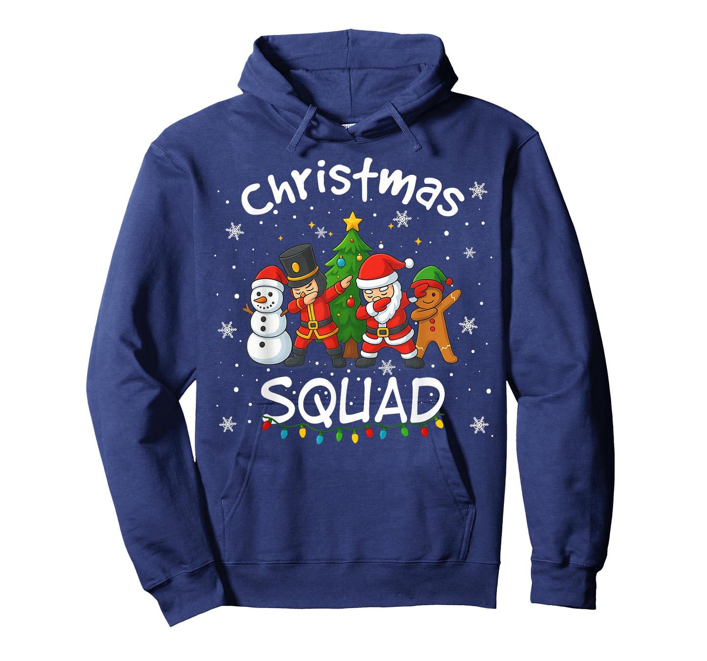 Christmas Squad Funny Matching Santa Reindeer Snowman Dab T-Shirt