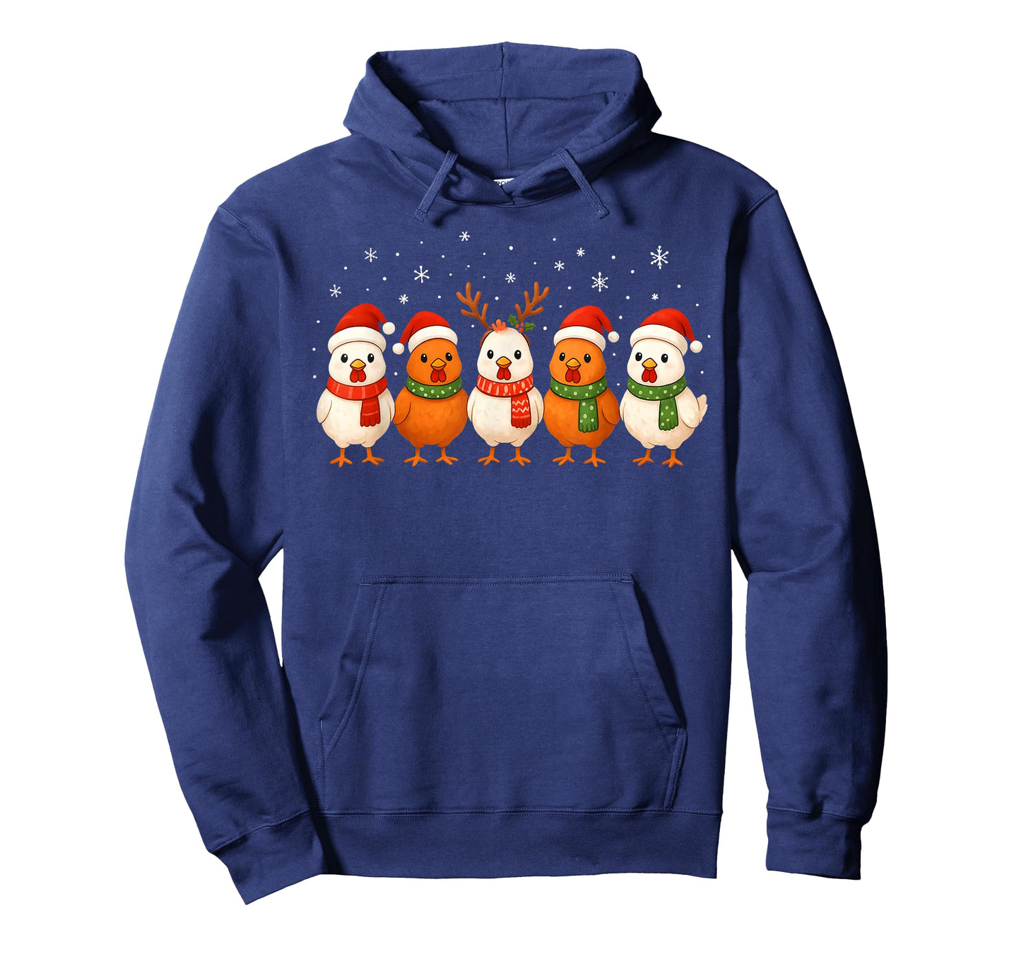 Christmas Lights Chicken Santa Kawaii Xmas Tree Holiday T-Shirt