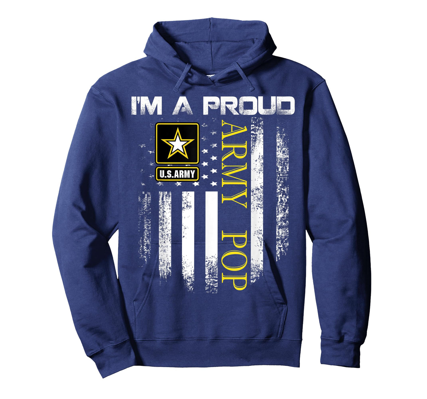 Vintage I'm A Proud Army Pop With American Flag Gift T-Shirt