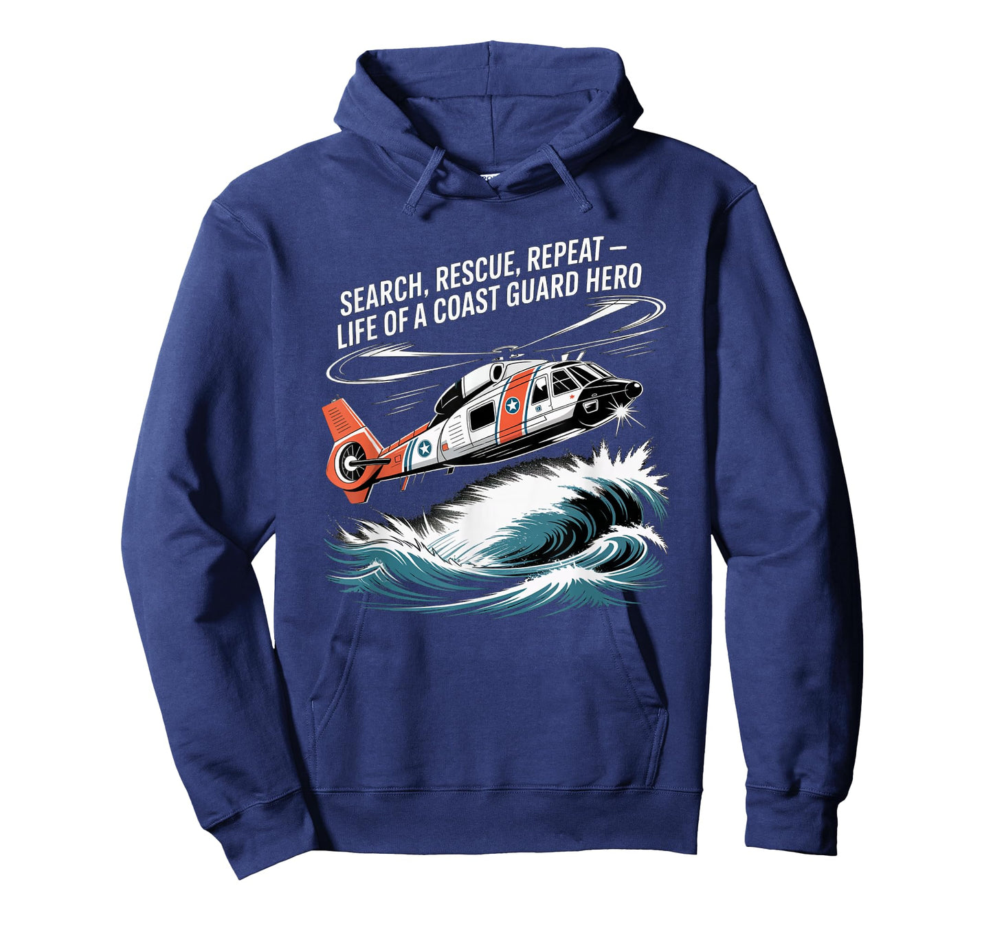 United States Coast Guard Hero American Flag T-Shirt