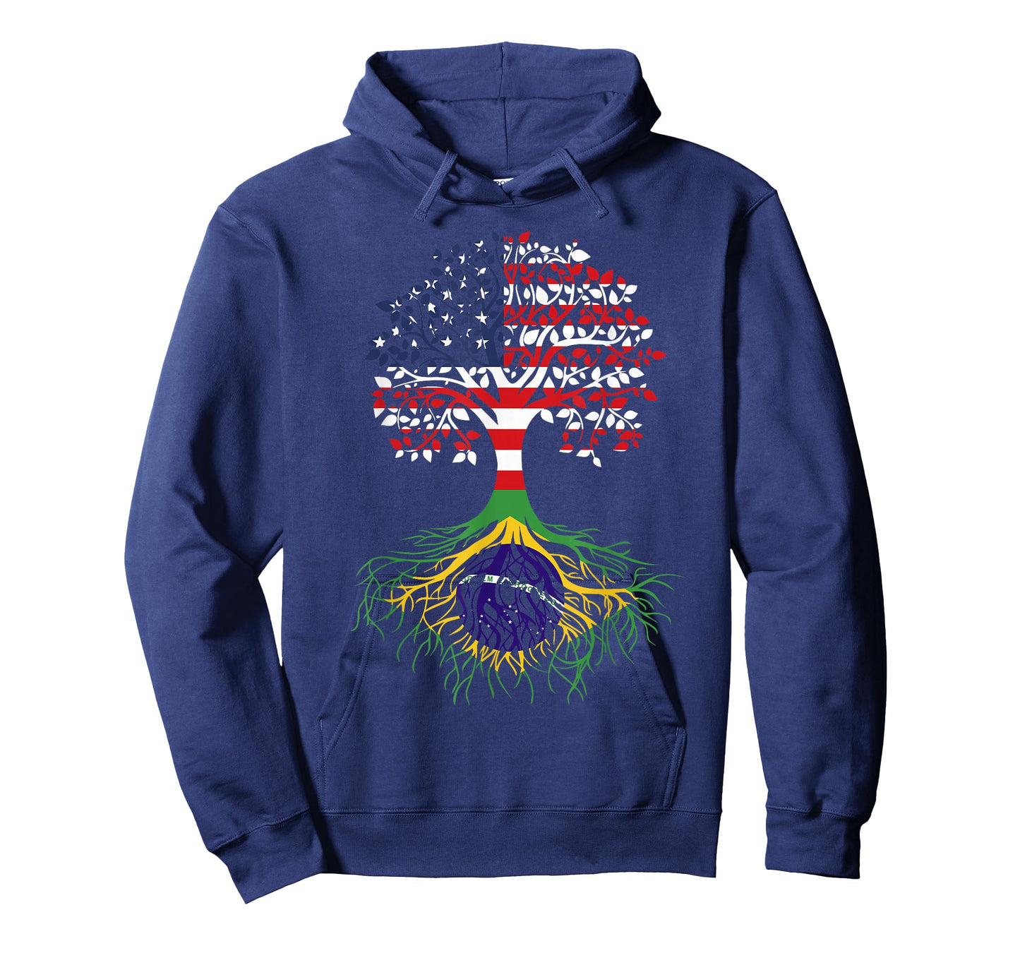Brazilian Roots American Grown Tree Flag T-Shirt