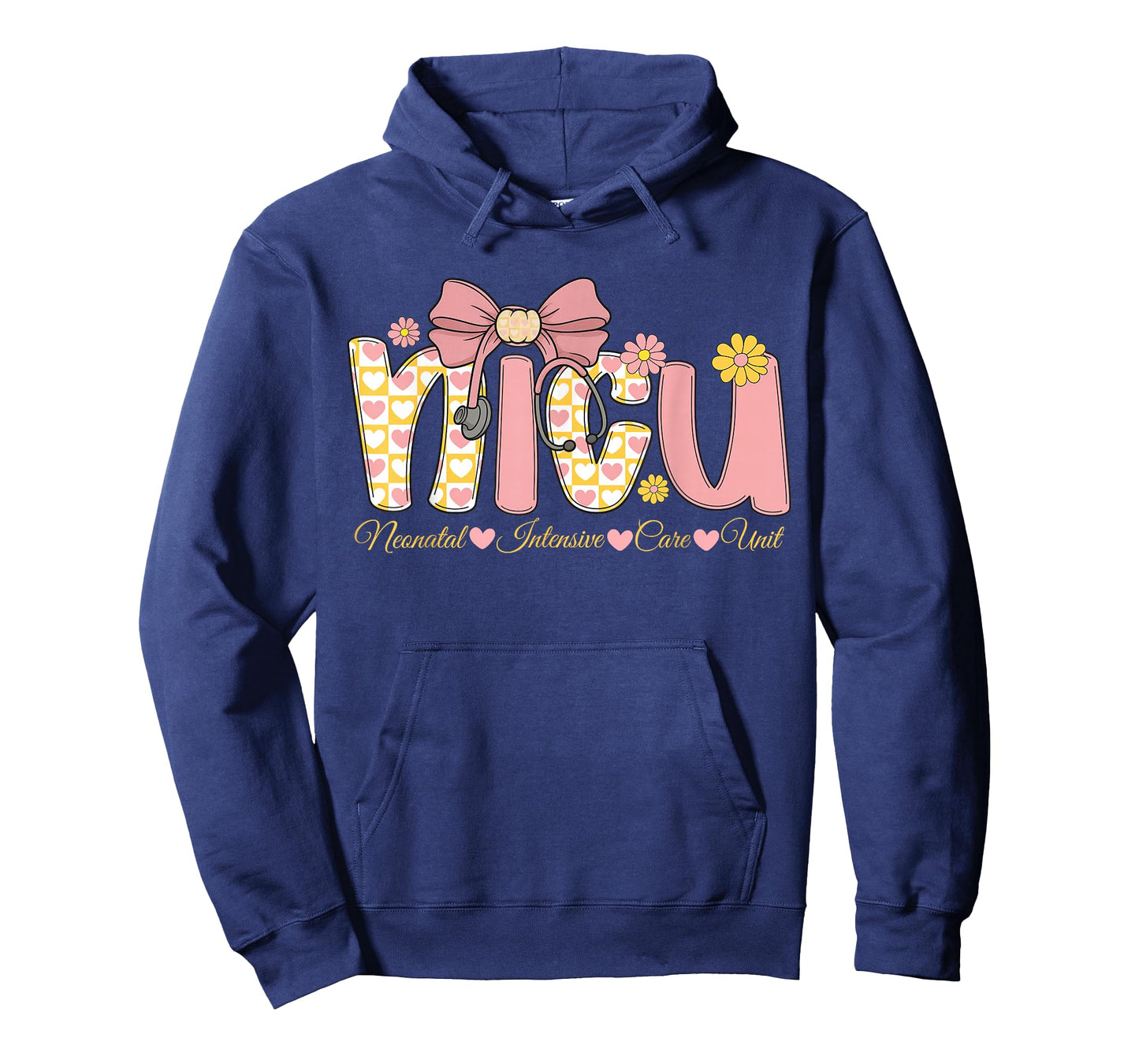 Coquette NICU Nurse Week Bow Heart Stethoscope Preppy T-Shirt